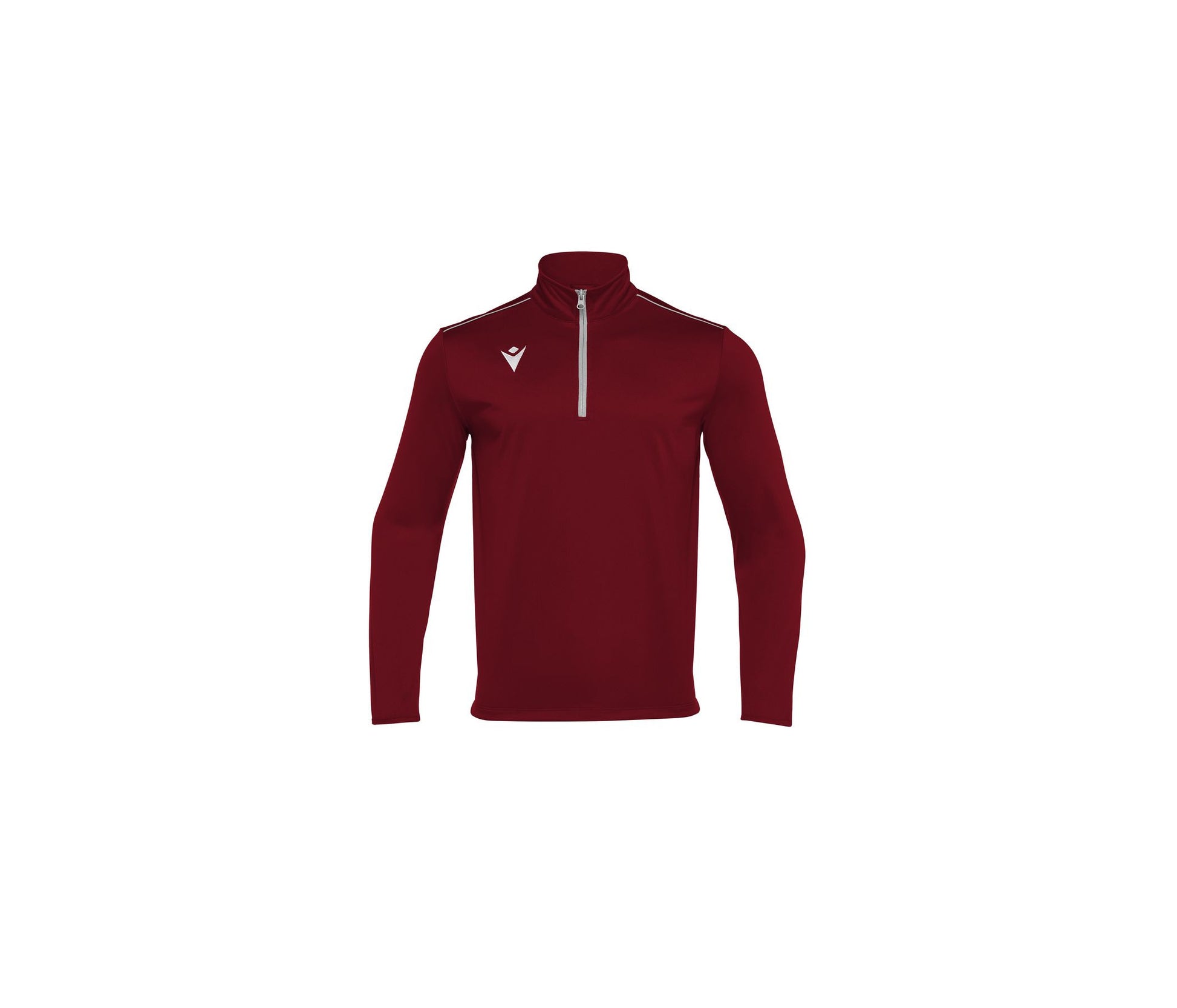 Tee-Shirt Respirant Col Zippé - Burgundy