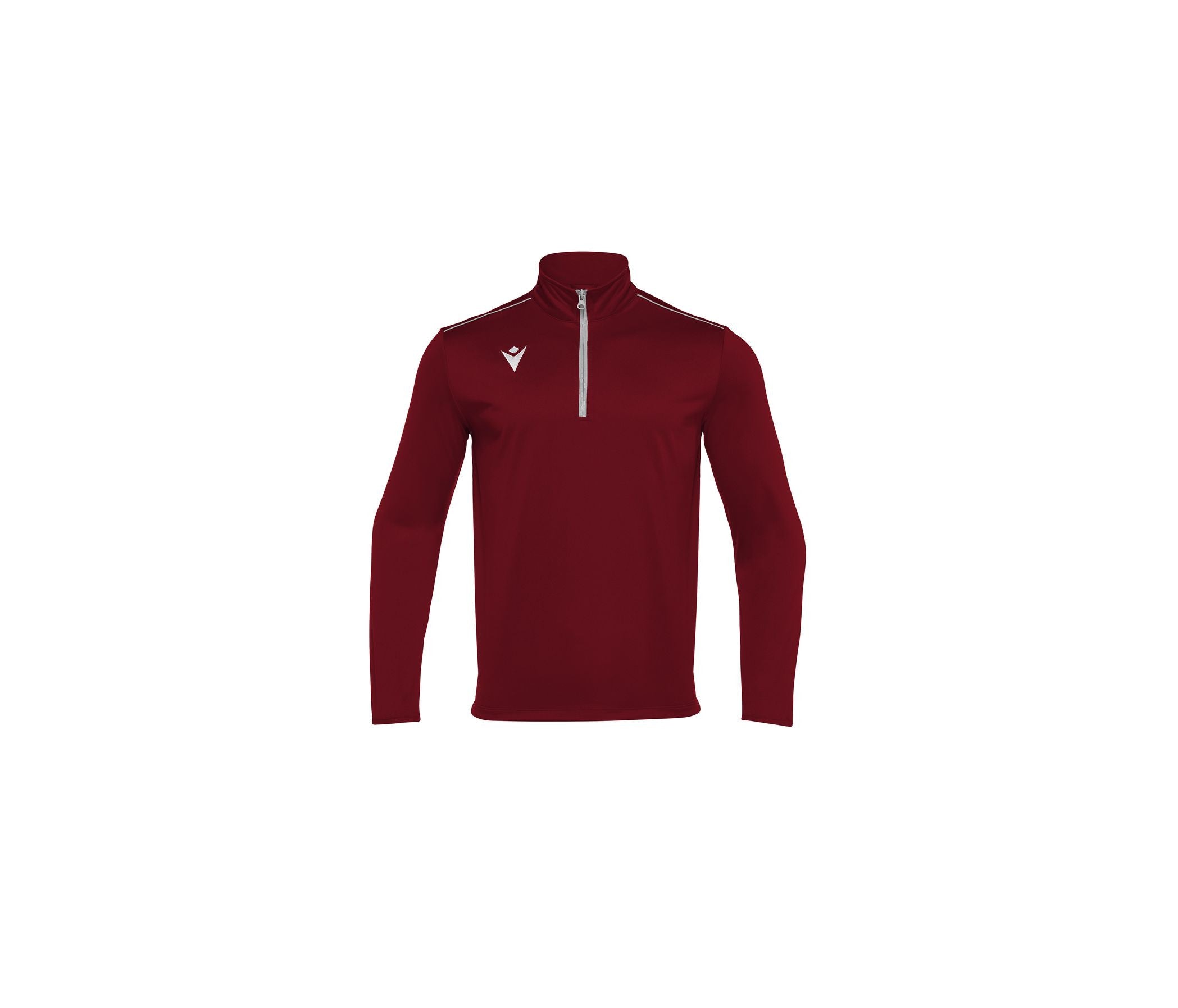 Tee-Shirt Respirant Col Zippé - Burgundy