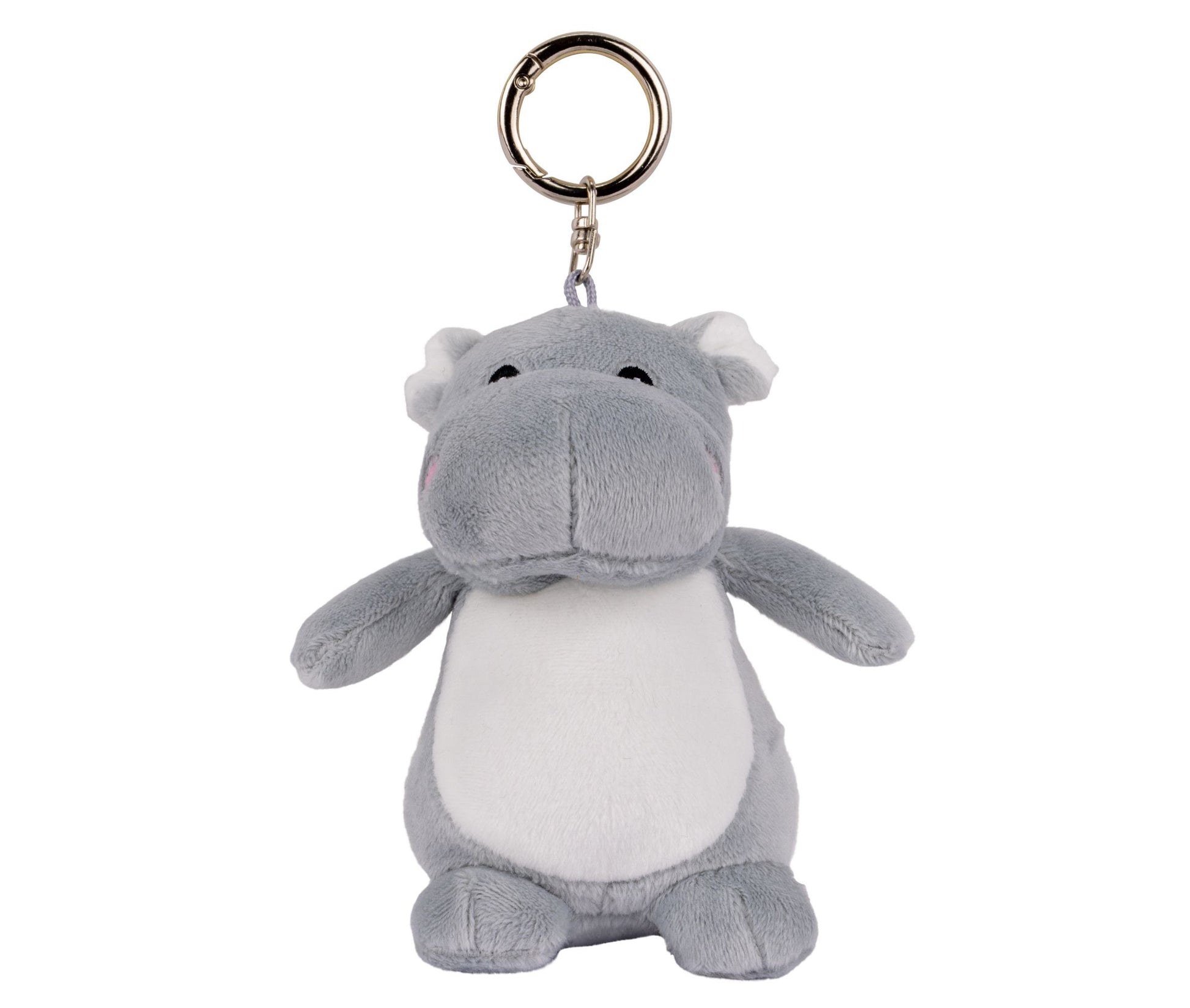 Porte-Clé Peluche - Hippo / Grey