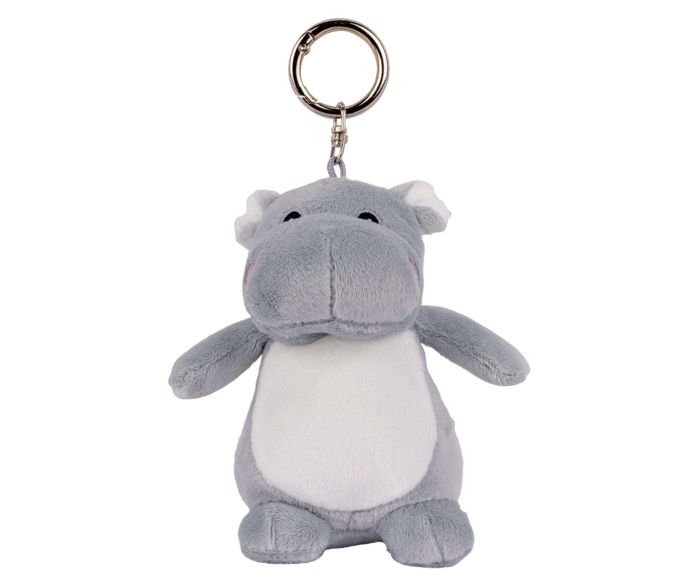 Porte-Clé Peluche - Hippo / Grey