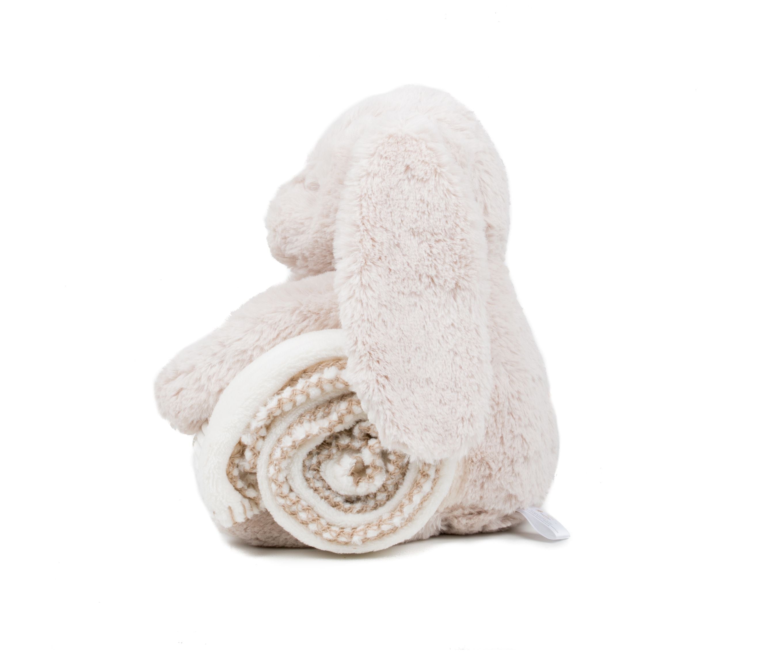Peluche Lapin Avec Couverture - Cream