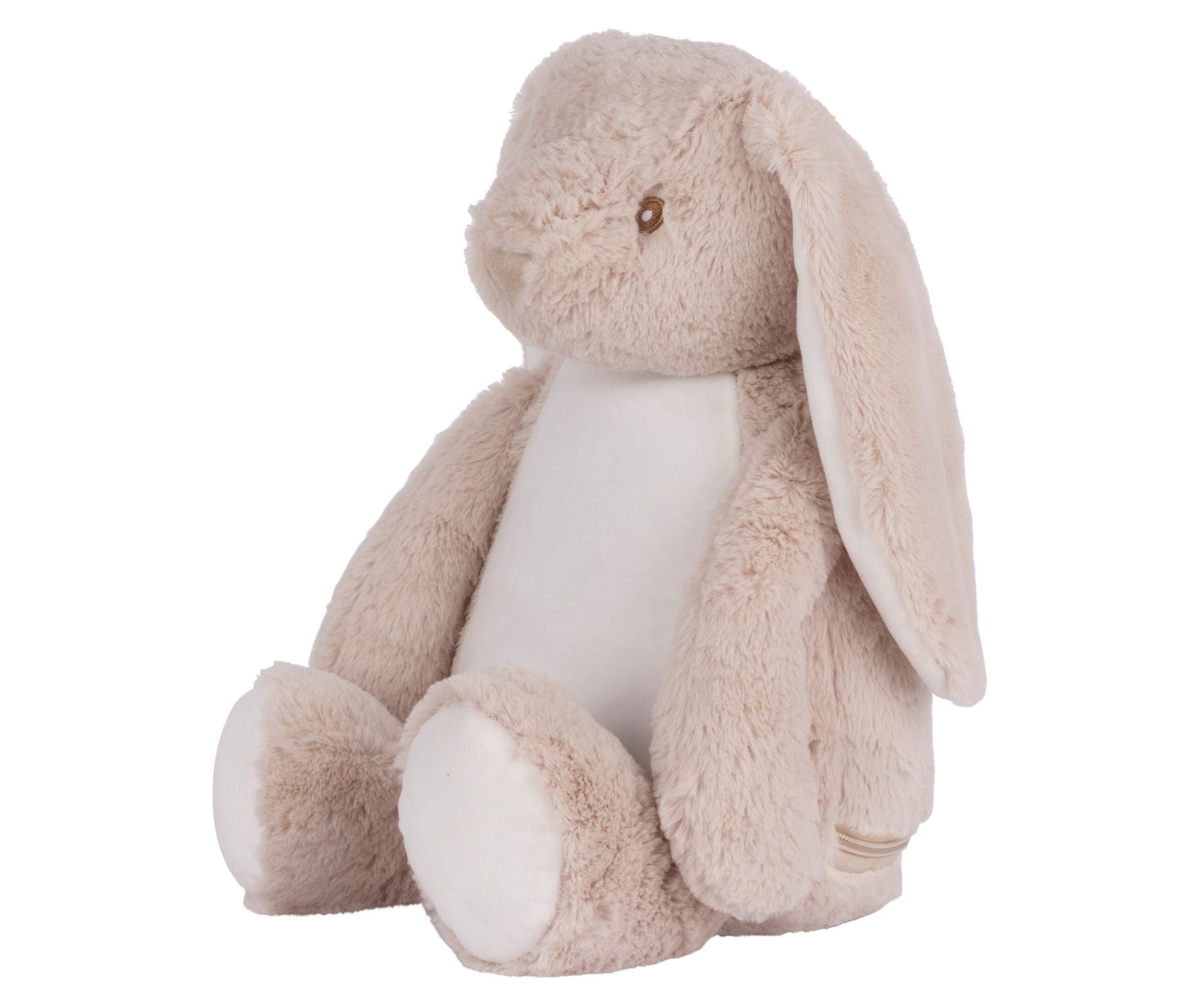 Peluche Lapin Avec Ouverture Zippée - Light Brown