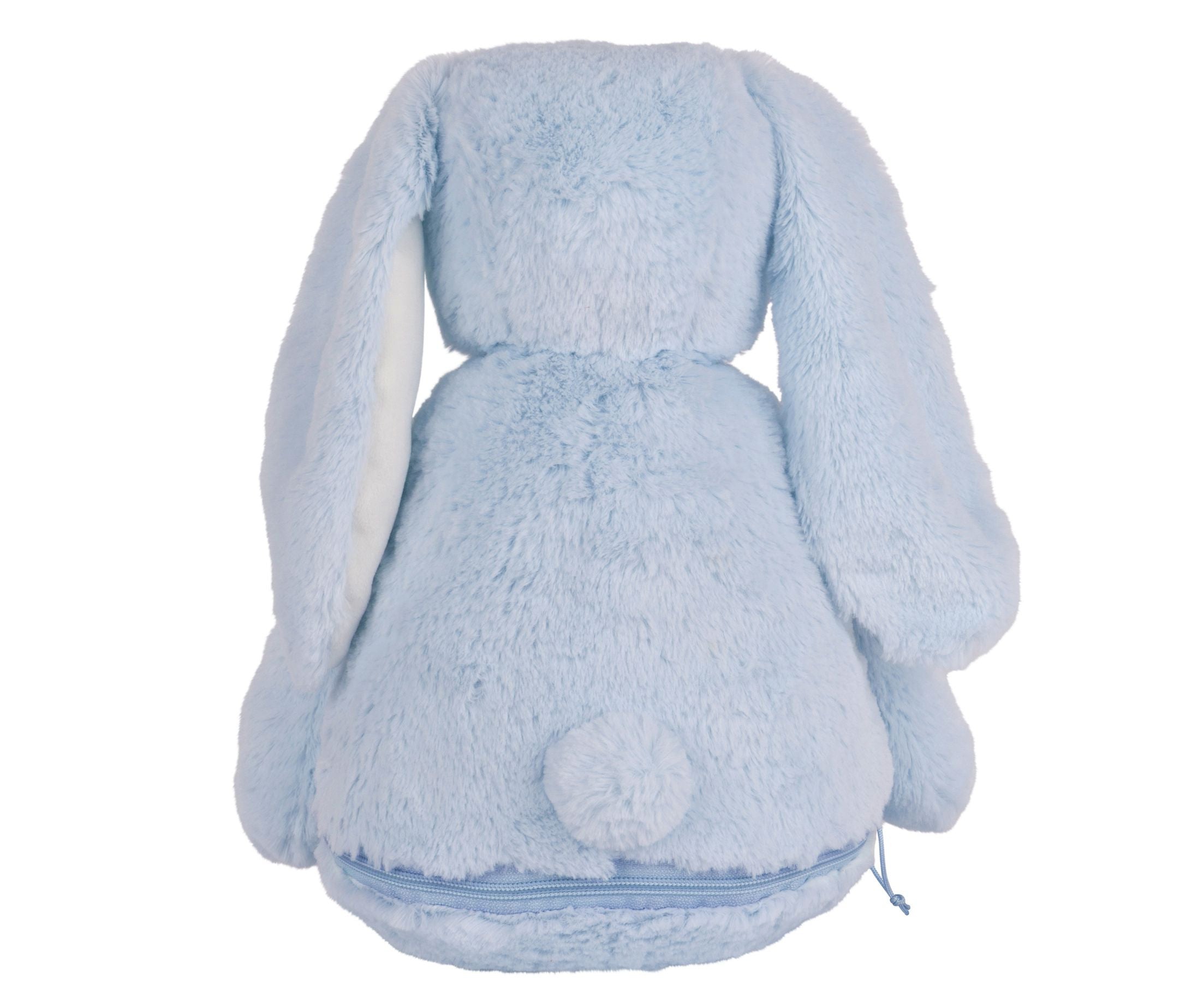 Peluche Lapin Avec Ouverture Zippée - Blue