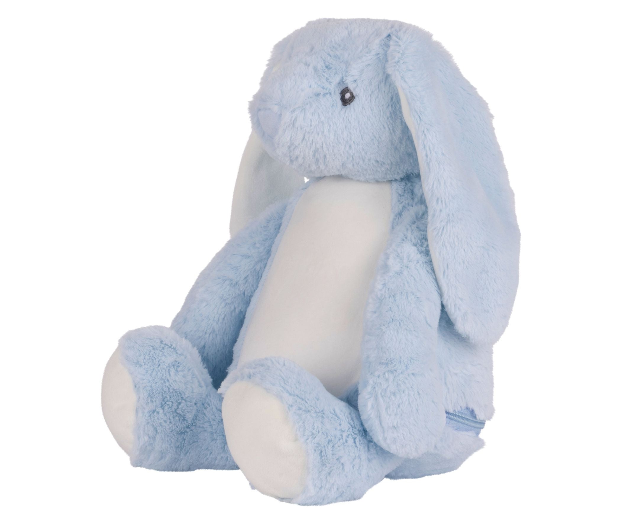 Peluche Lapin Avec Ouverture Zippée - Blue