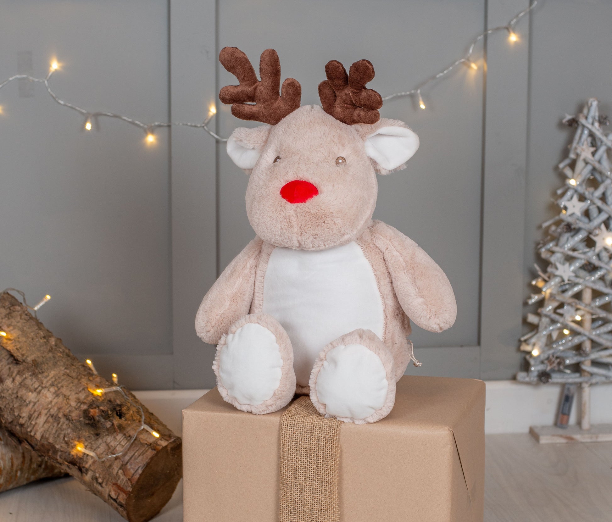 Renne en peluche