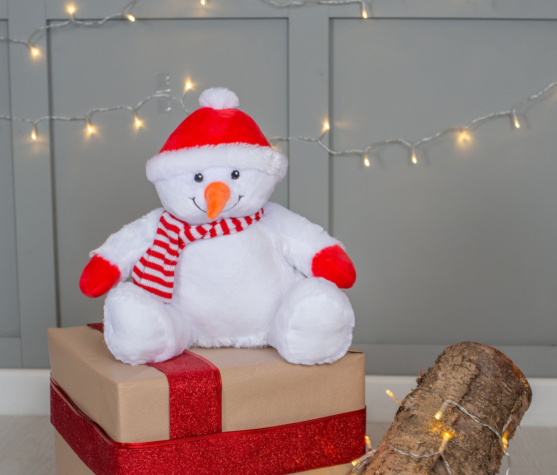 Peluche bonhomme de neige