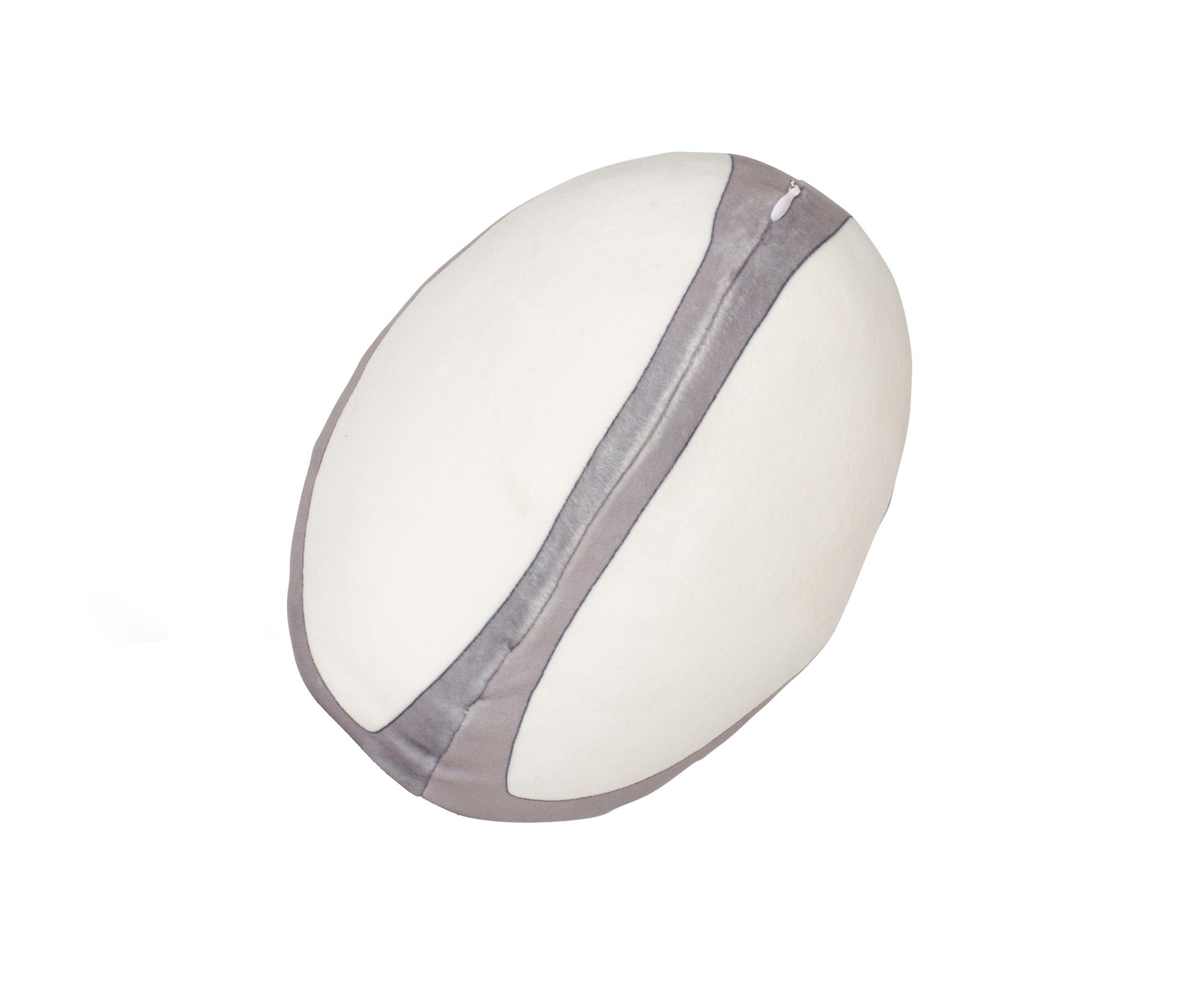 Peluche Ballon de Rugby - White / Grey