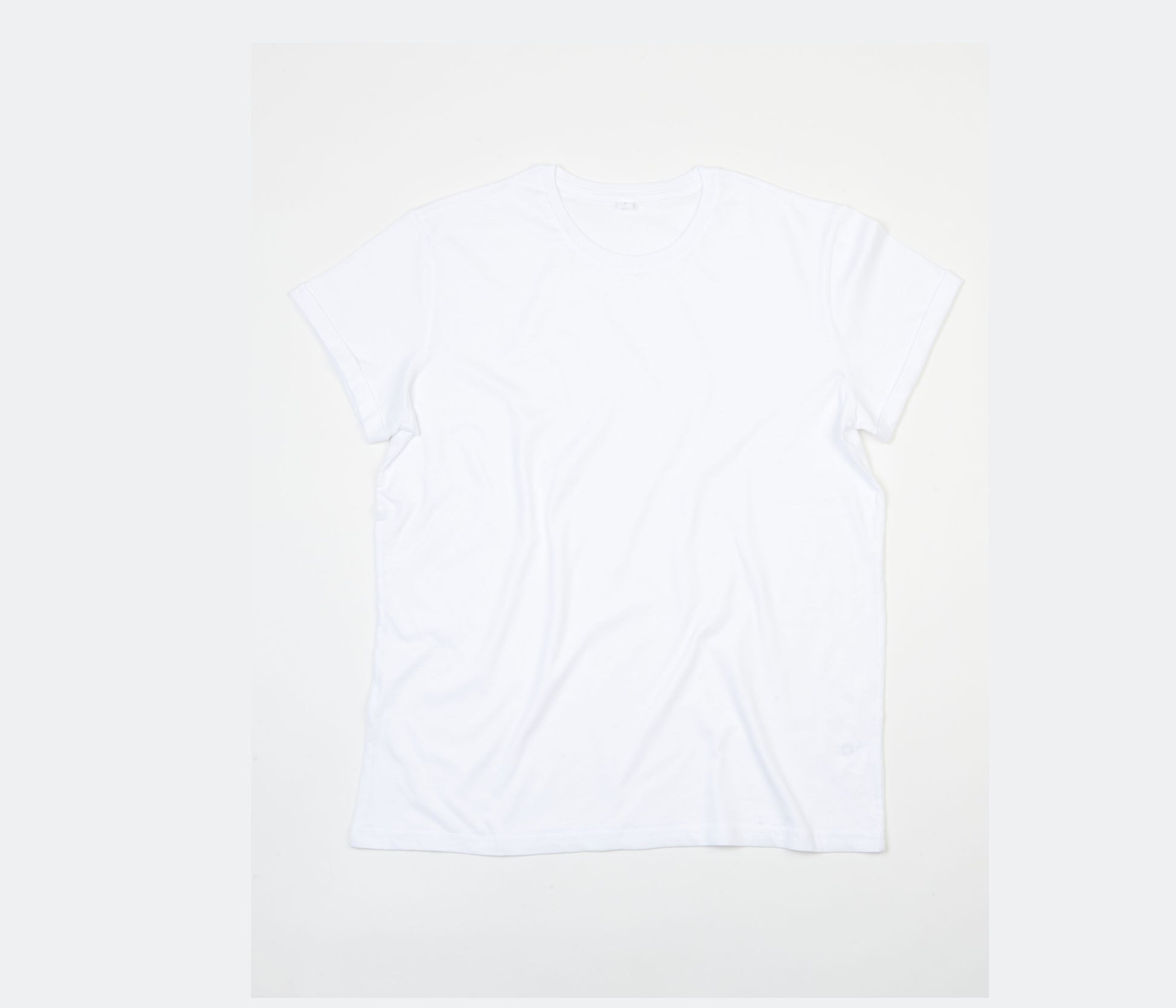 Tee-Shirt Homme Manches Roulées - White