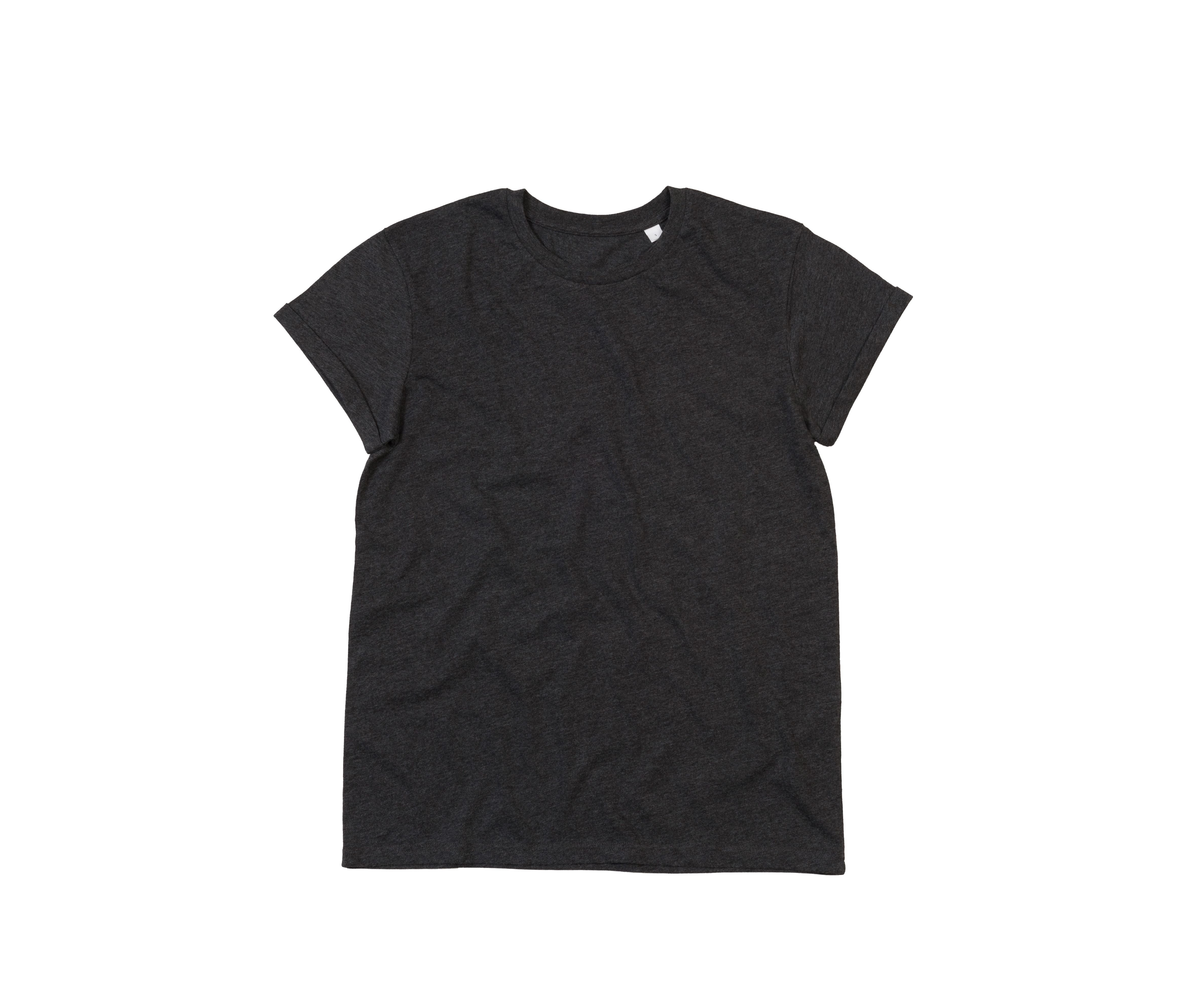 Tee-Shirt Homme Manches Roulées - Charcoal Grey Melange