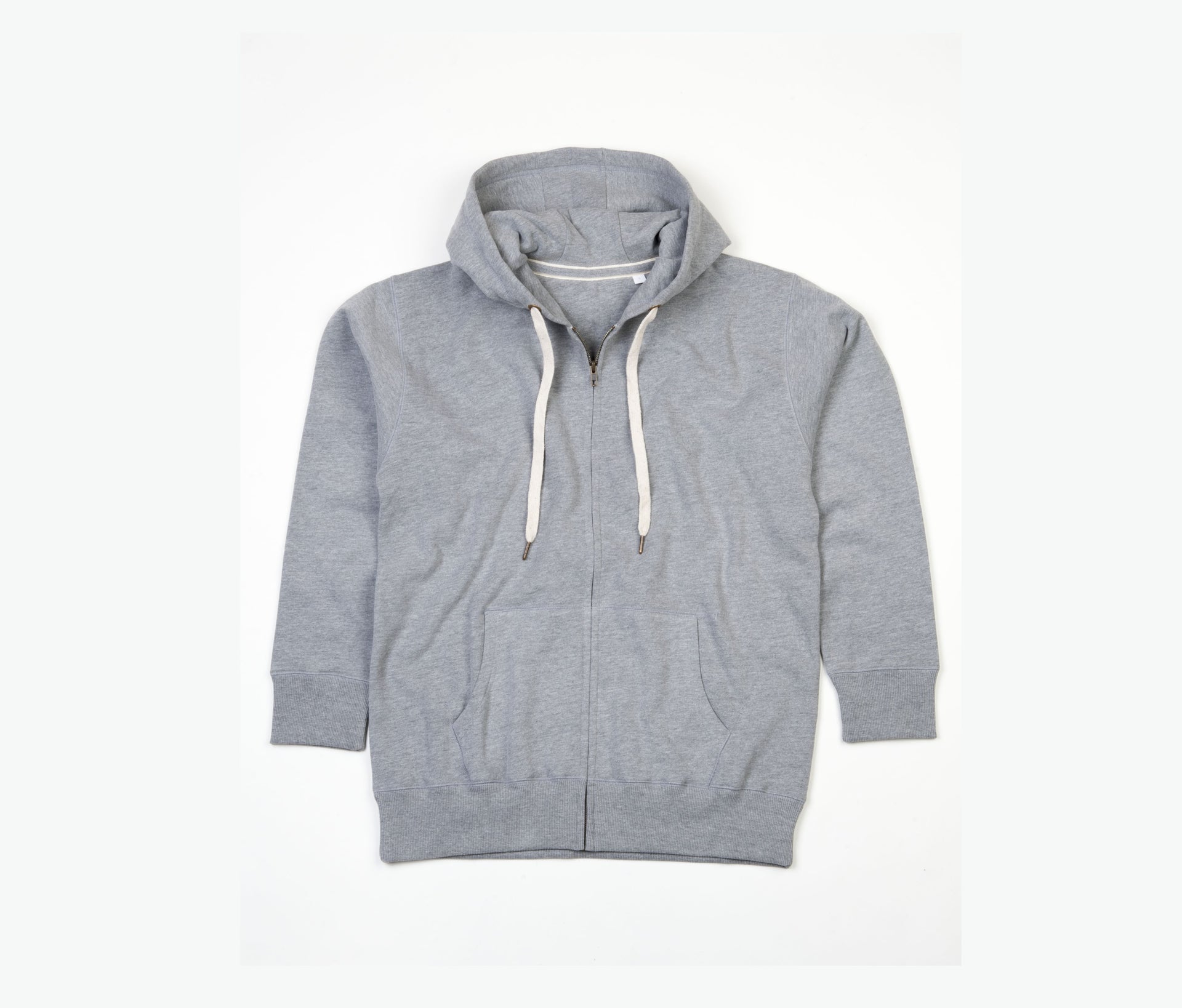 Sweat Capuche Zippé Premium Femme - Heather Grey Melange
