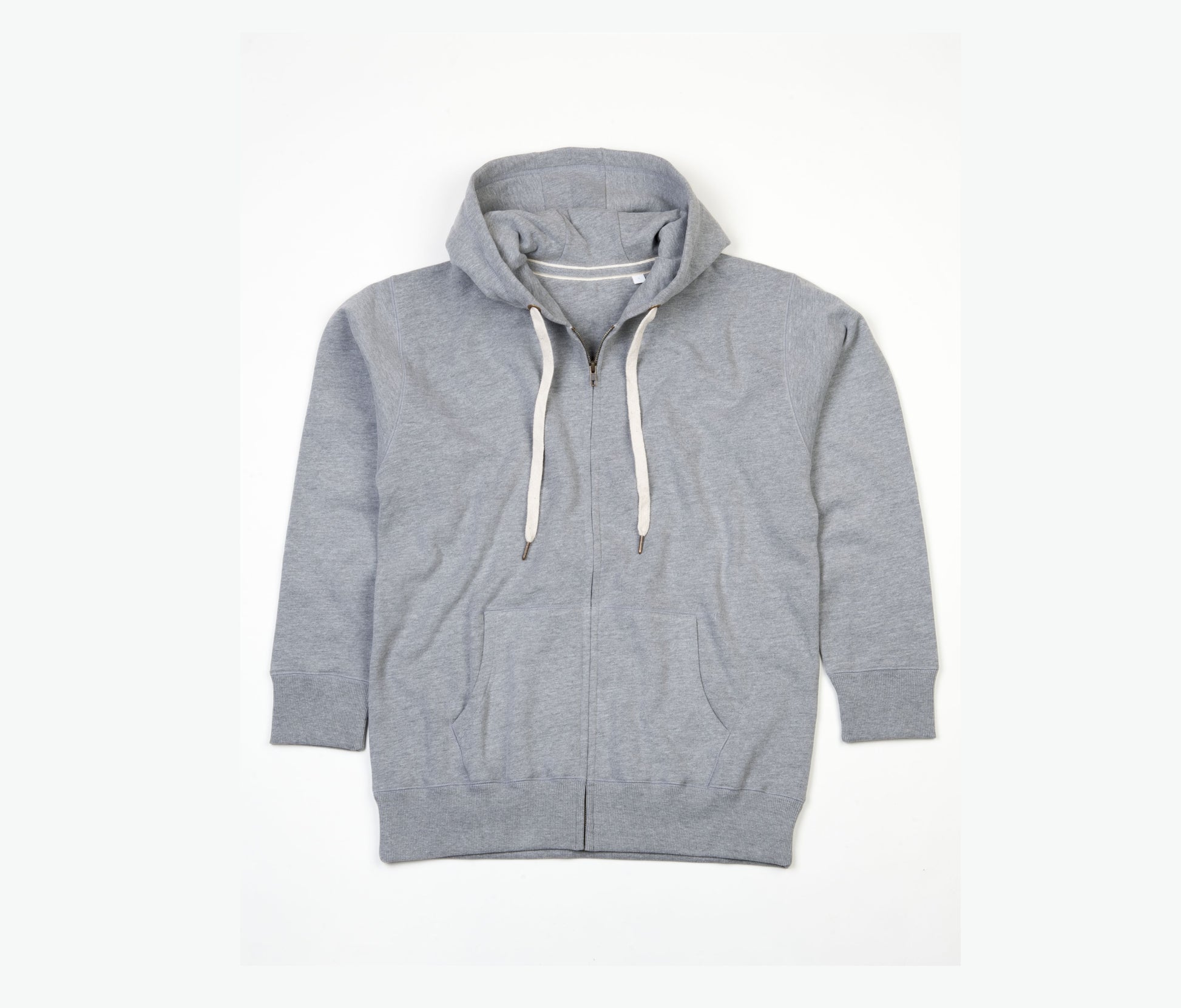 Sweat Capuche Zippé Premium Femme - Heather Grey Melange