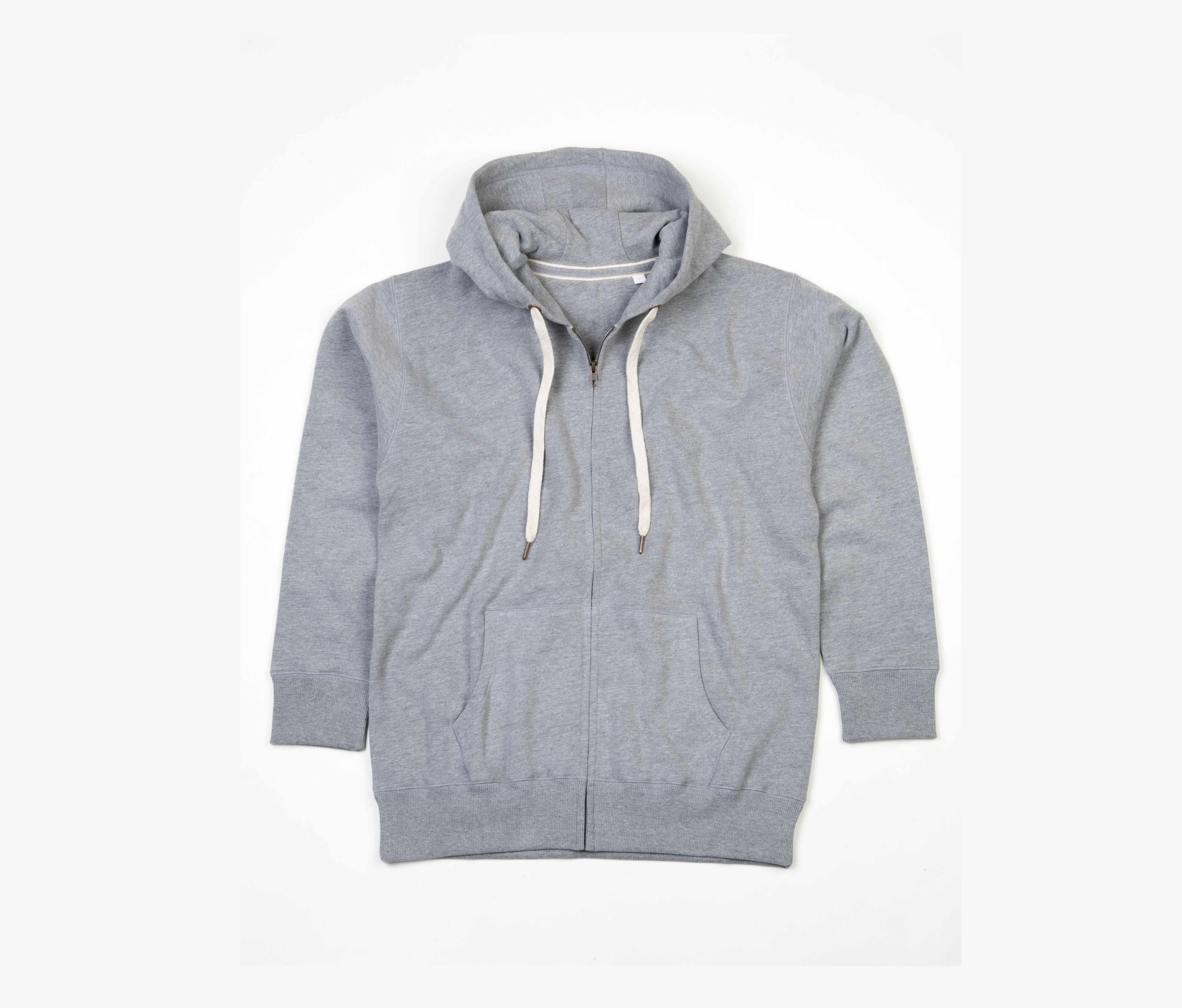 Sweat Capuche Zippé Premium Femme - Heather Grey Melange