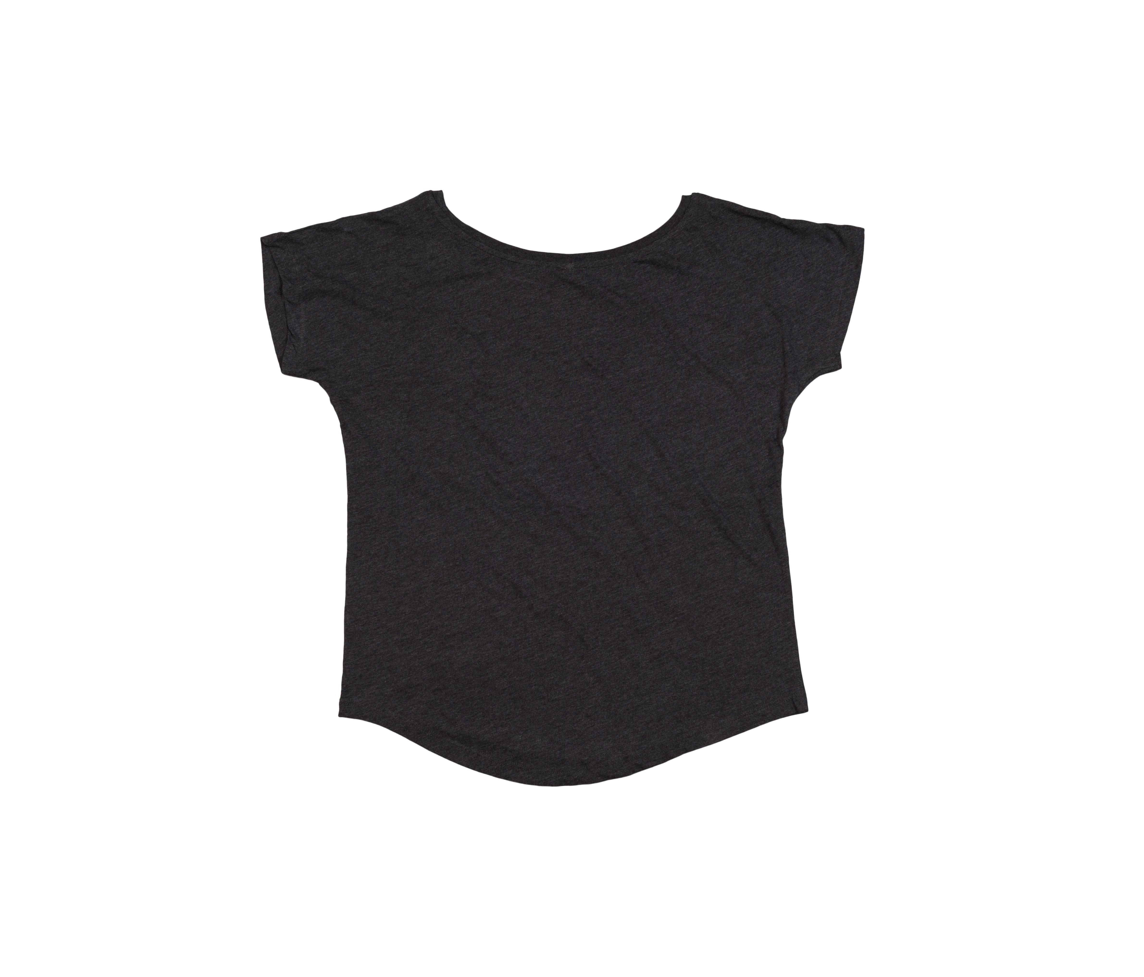 Tee-Shirt Femme Coupe Ample - Charcoal Grey Melange