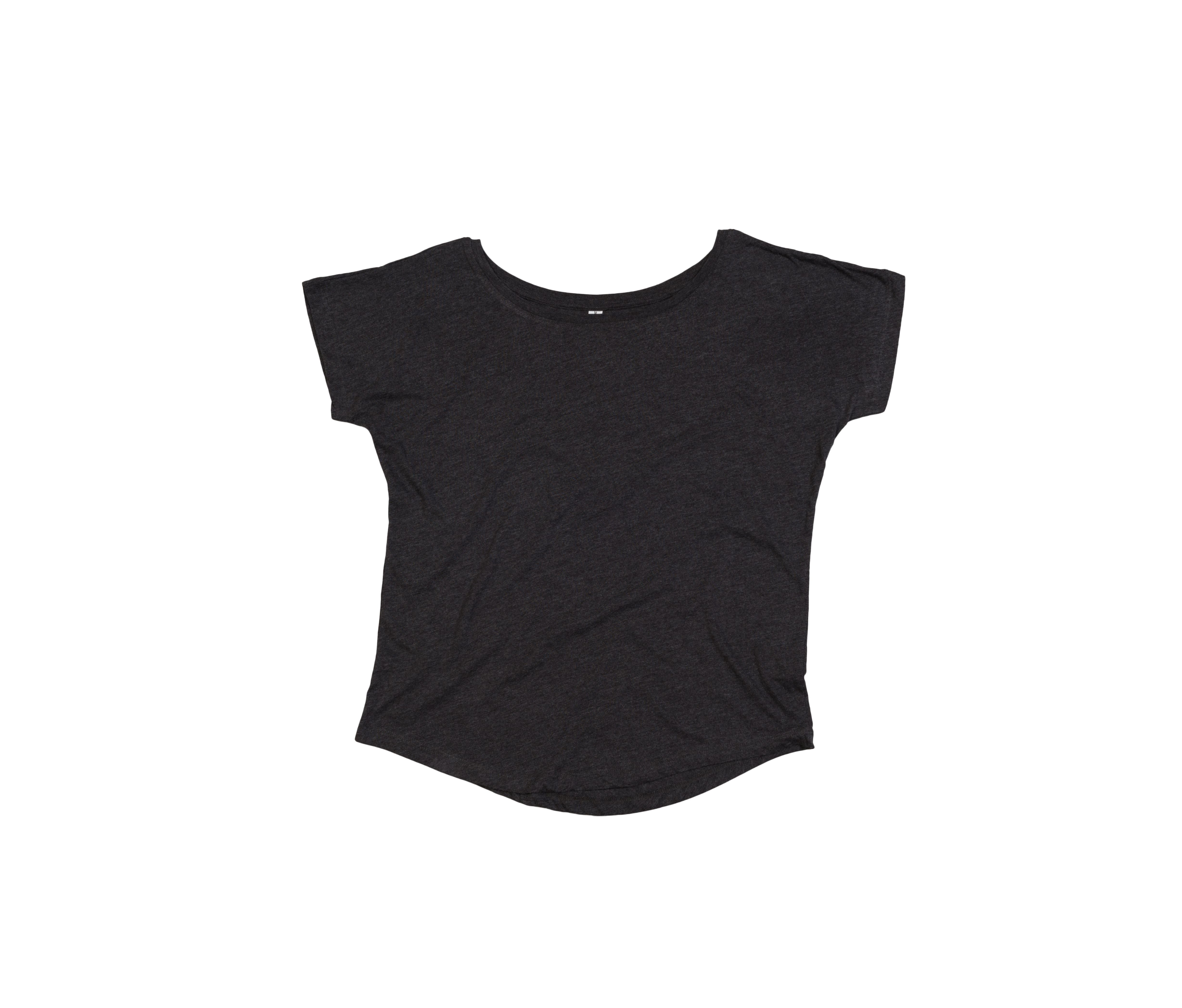 Tee-Shirt Femme Coupe Ample - Charcoal Grey Melange