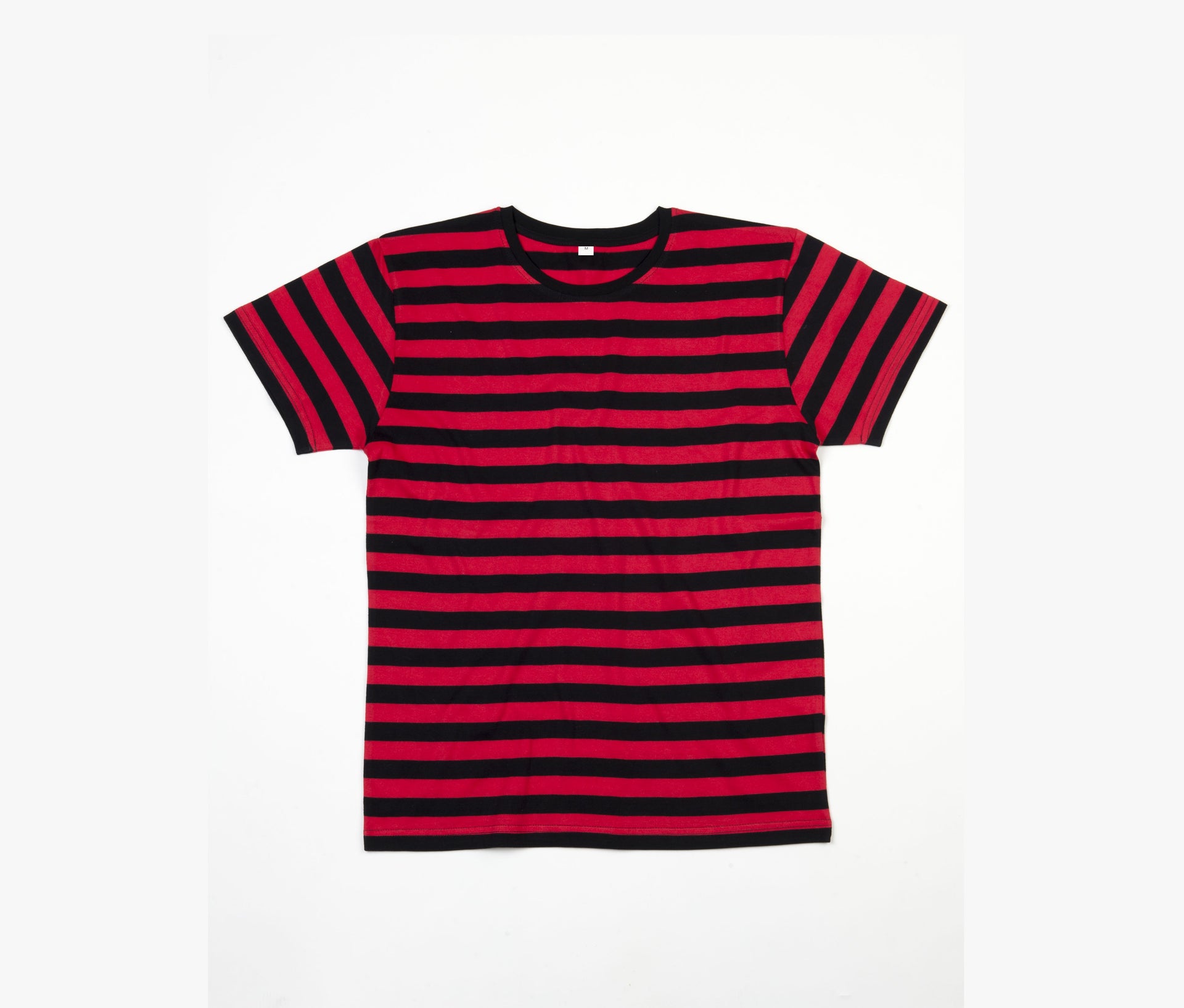 Tee-Shirt Rayé Homme - Black / Red