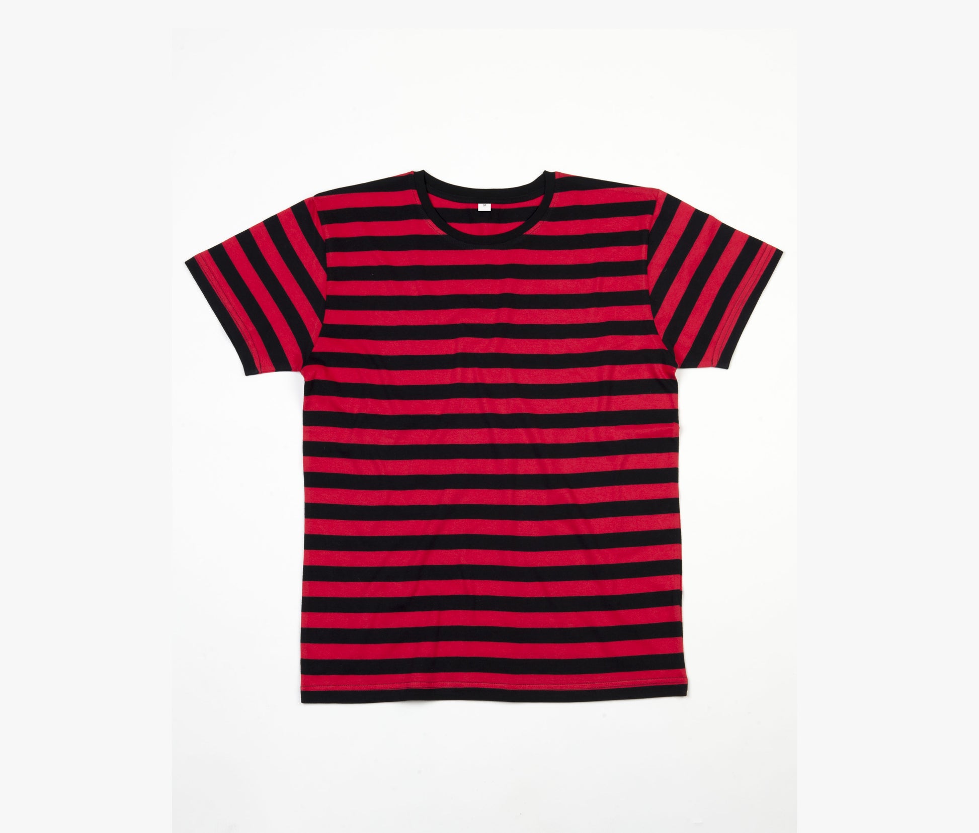 Tee-Shirt Rayé Homme - Black / Red