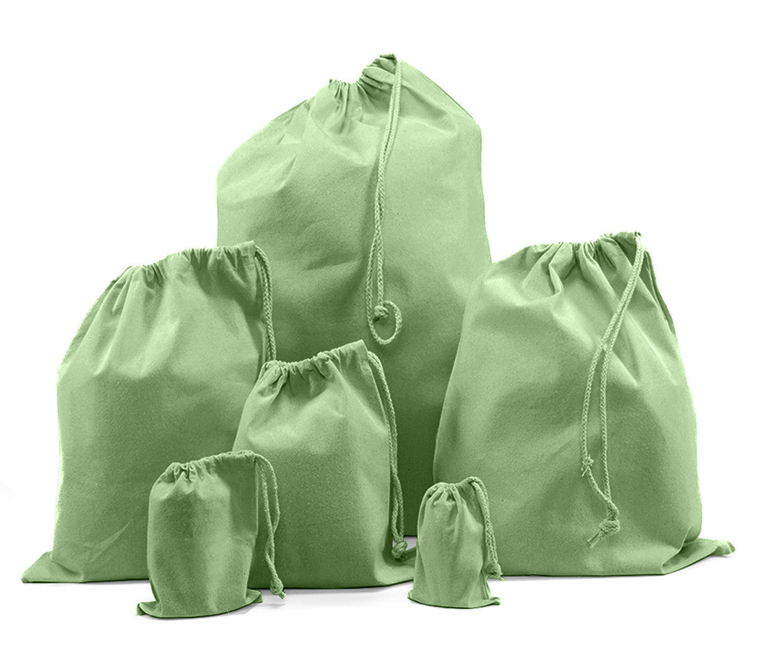 Petits Sacs en Coton Recyclé - Heather Lime