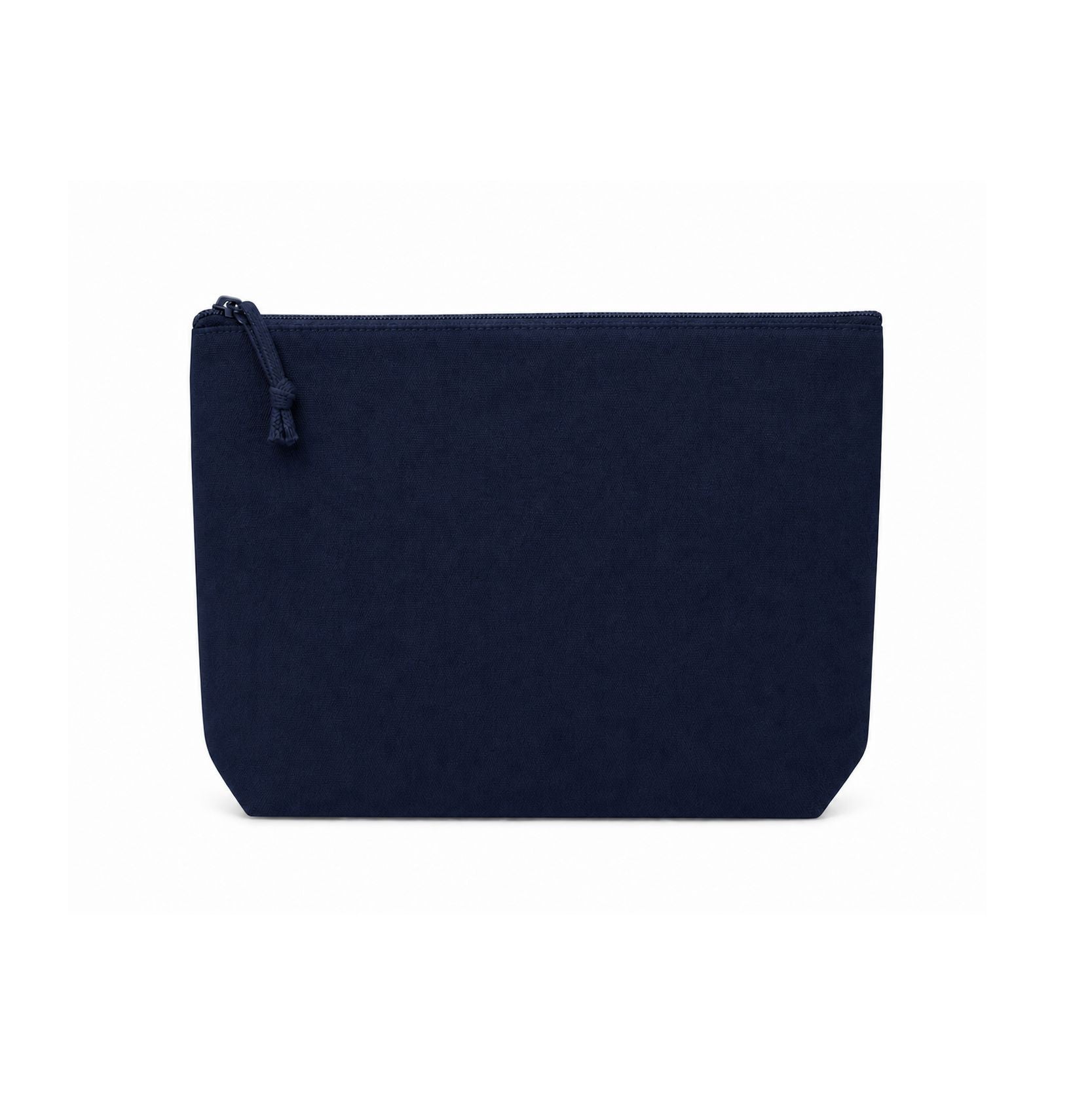 Pochette en Coton Avec Soufflet - Navy