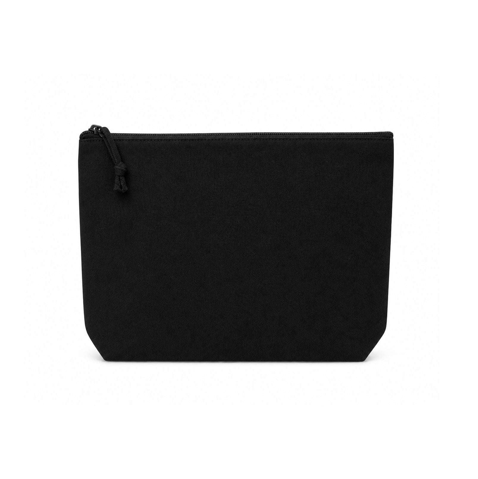 Pochette en Coton Avec Soufflet - Black