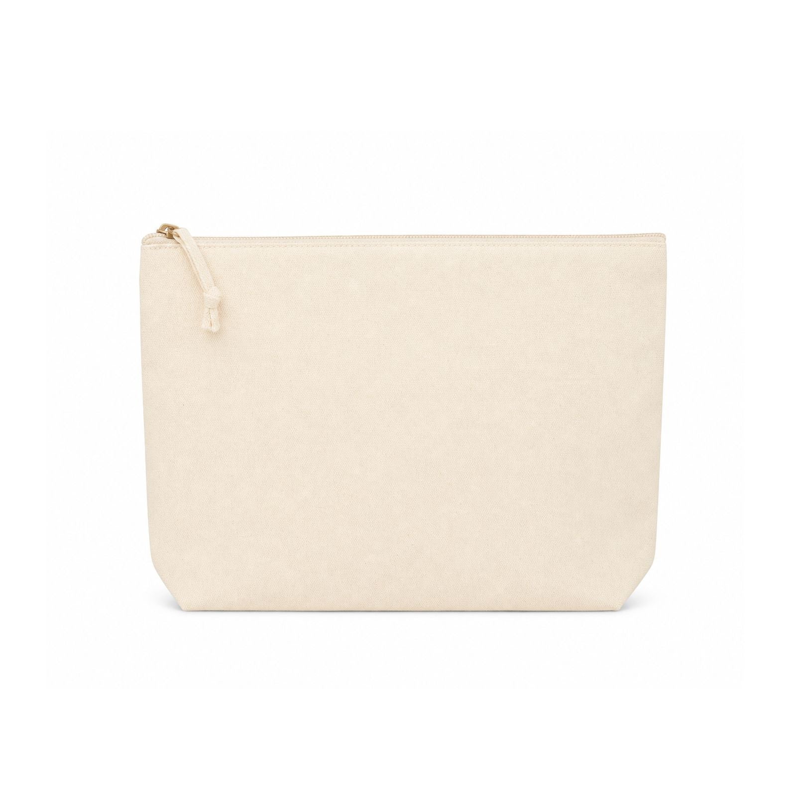 Pochette en Coton Avec Soufflet - Natural