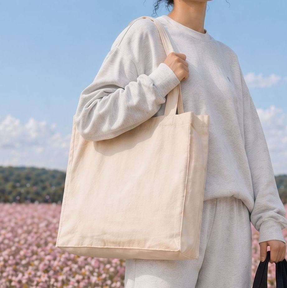 Sac shopping épais avec soufflet