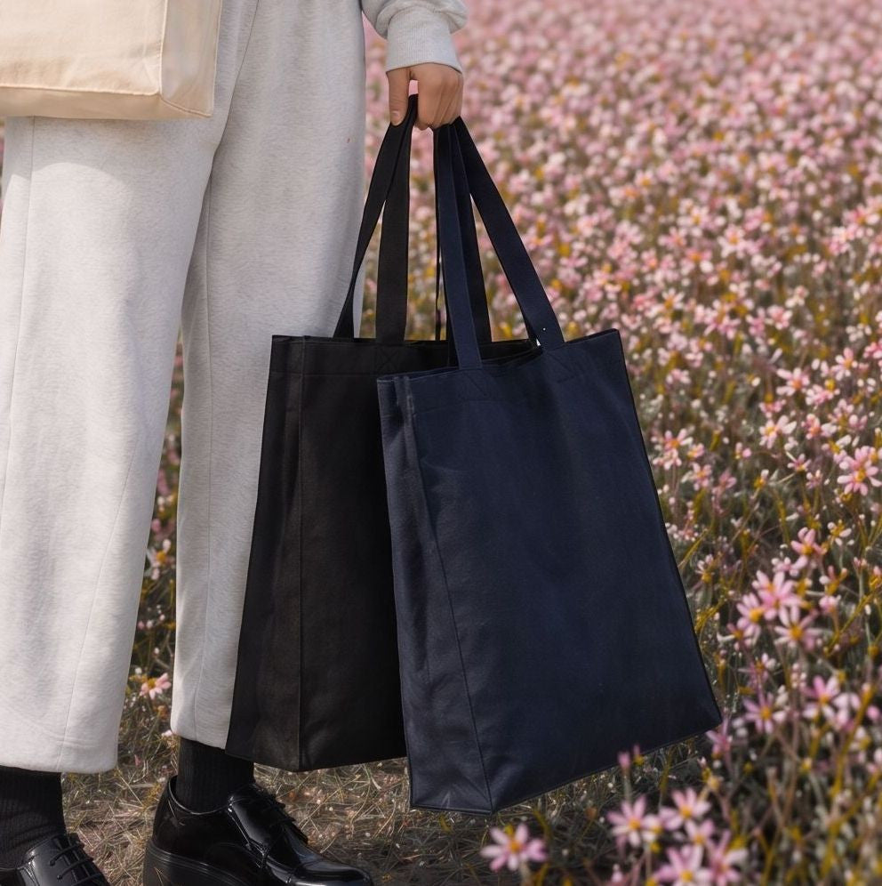 Sac shopping épais avec soufflet