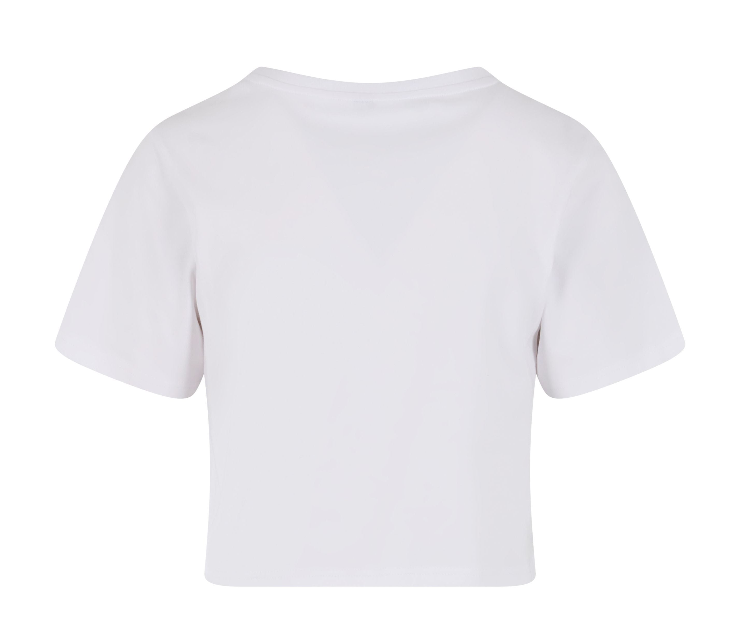 Tee-Shirt Femme "cropped" - White