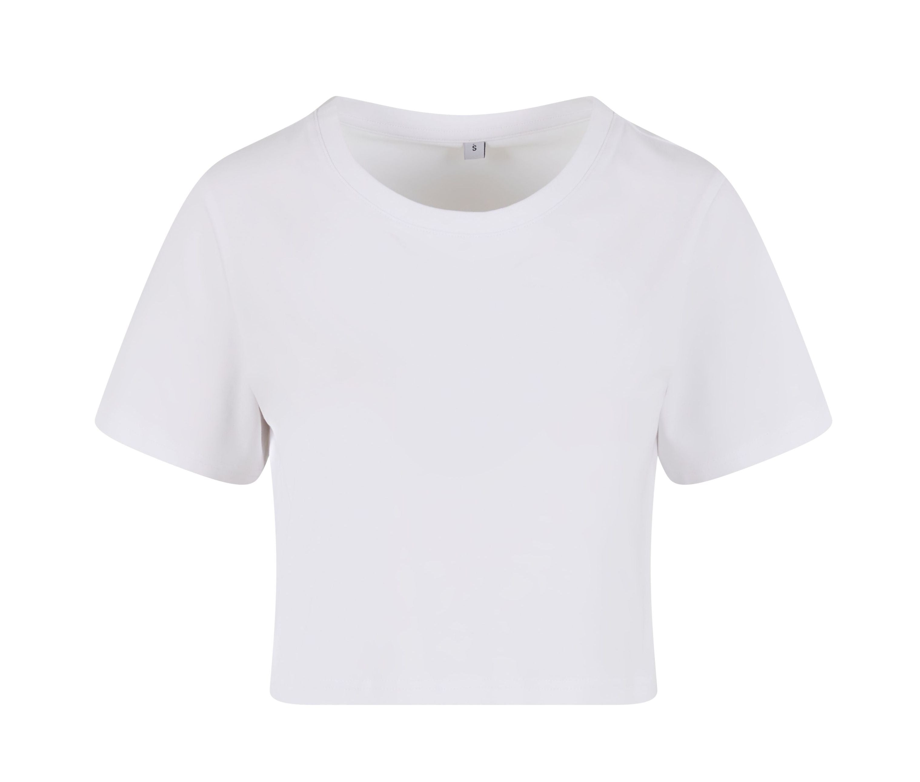 Tee-Shirt Femme "cropped" - White