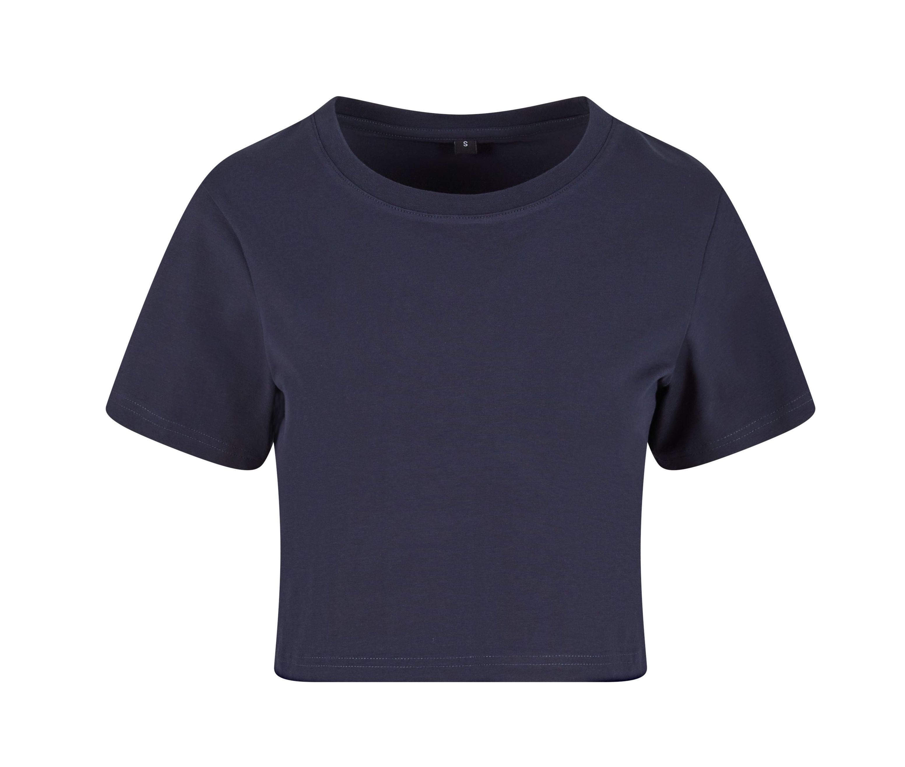 Tee-Shirt Femme "cropped" - Navy