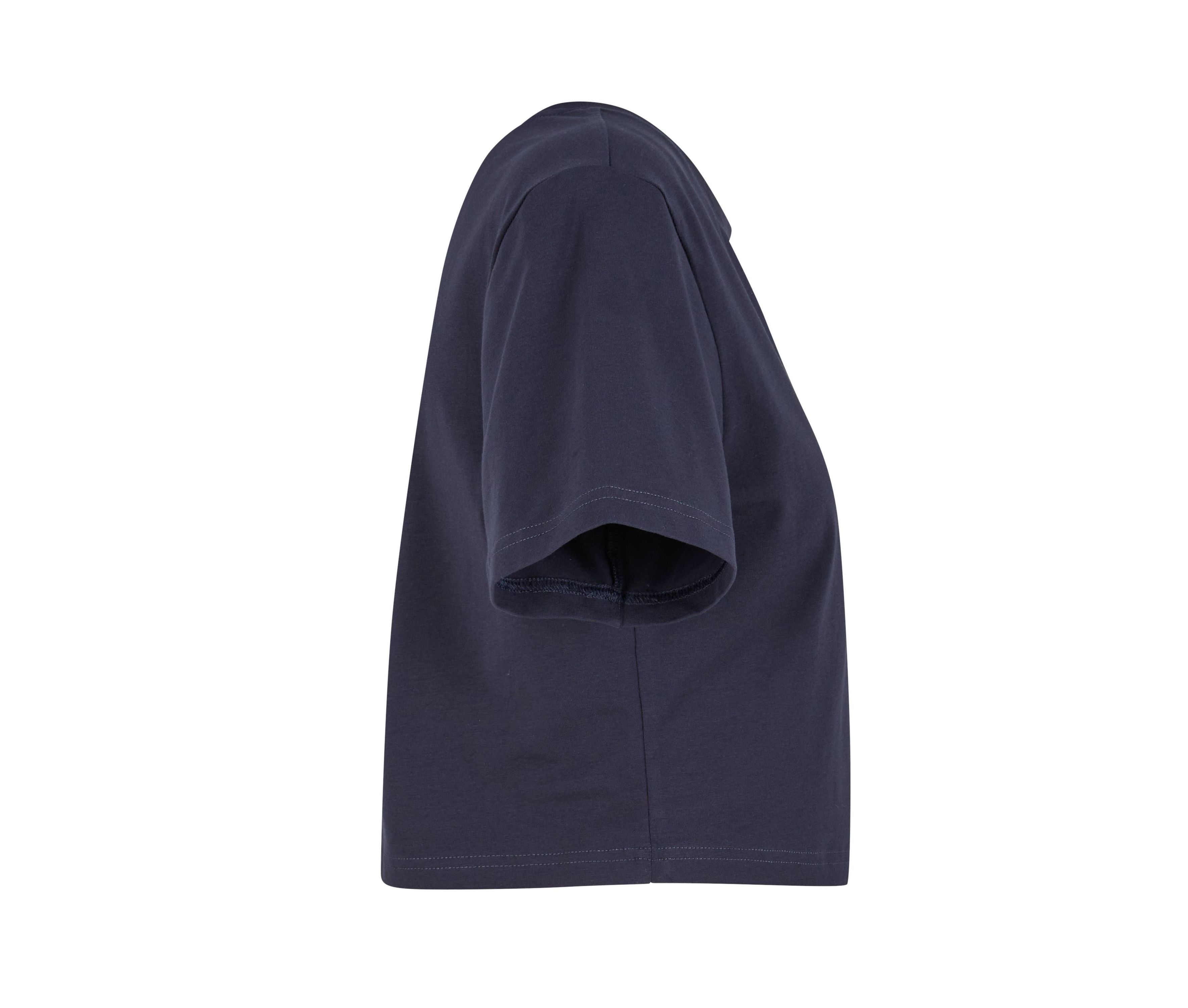 Tee-Shirt Femme "cropped" - Navy