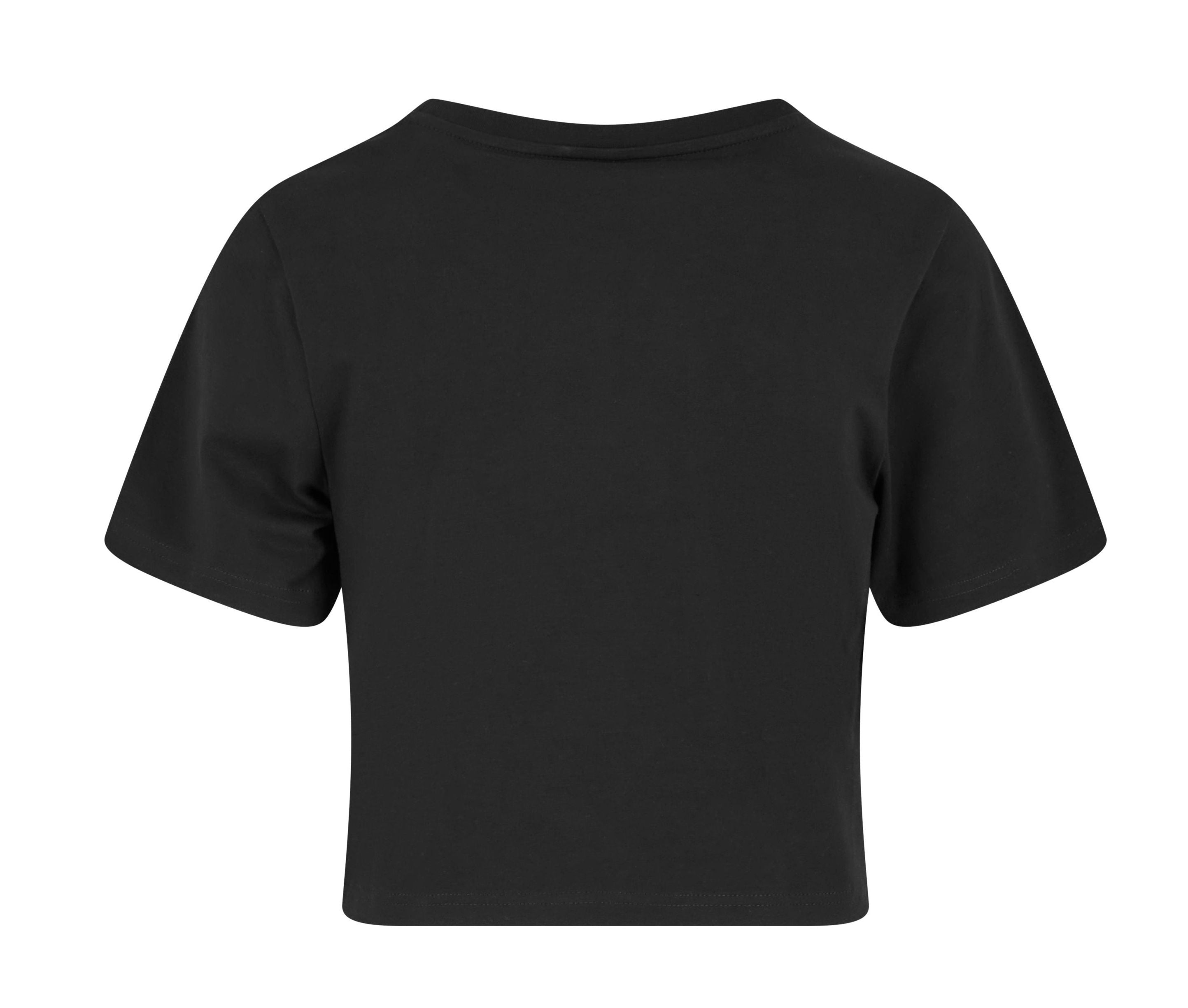 Tee-Shirt Femme "cropped" - Black