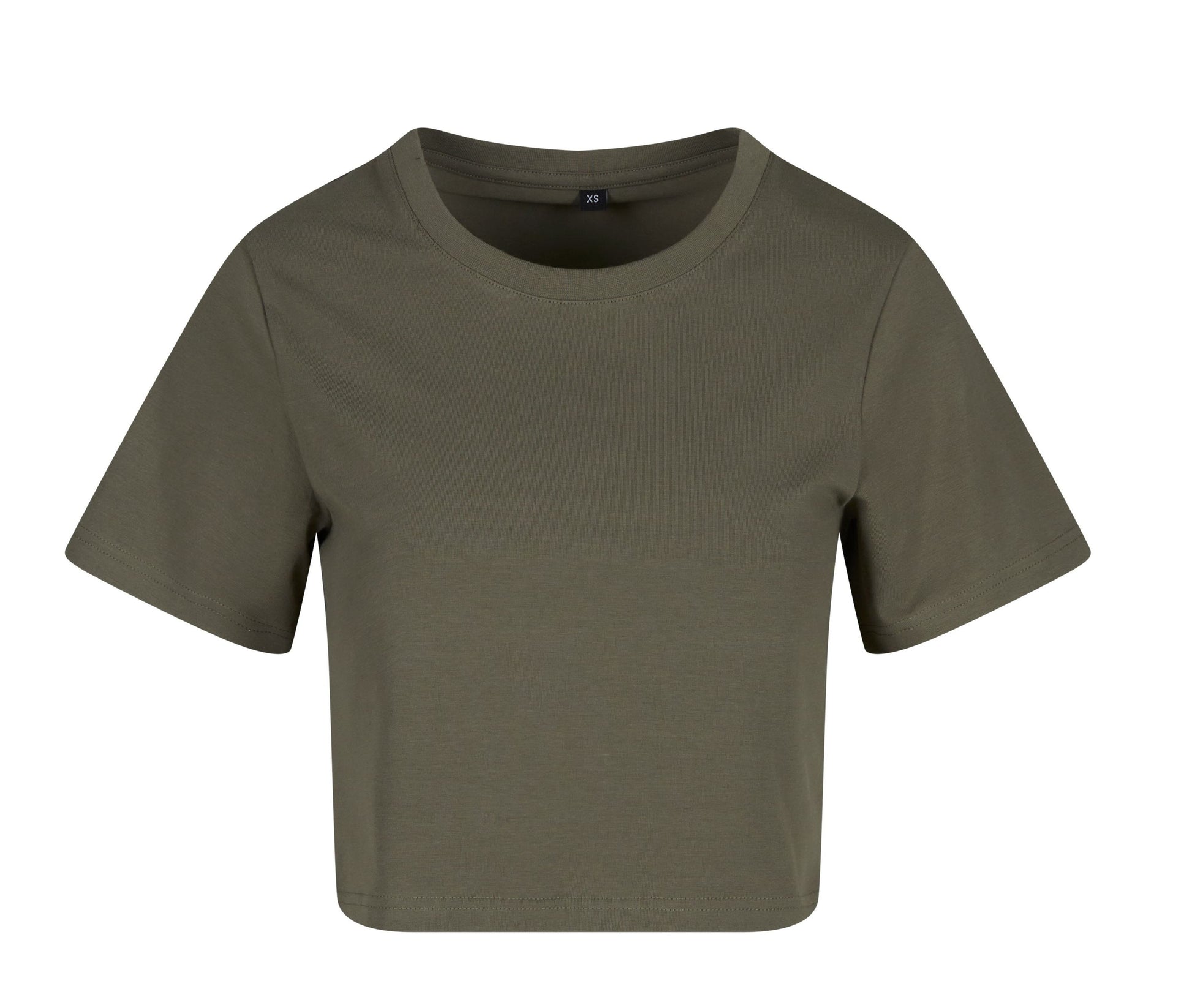 Tee-Shirt Femme "cropped" - Olive