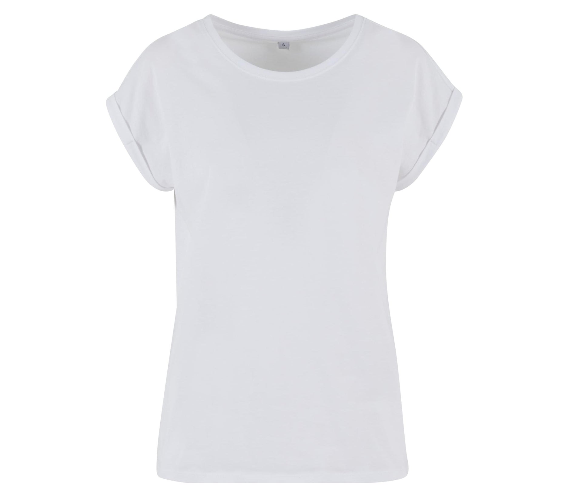 Ladies Regular Extended Shoulder Tee - White