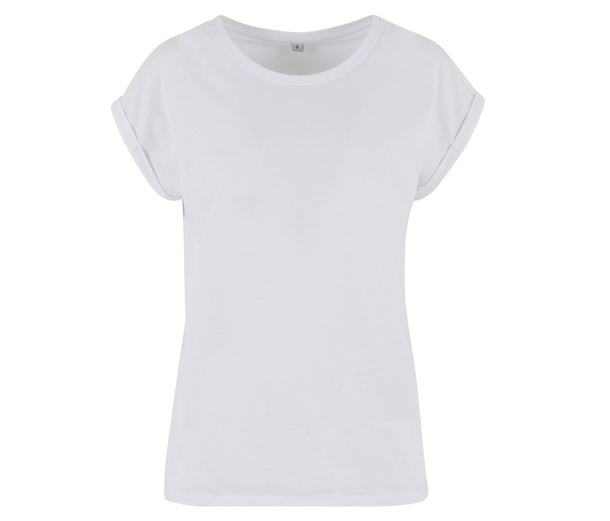 Ladies Regular Extended Shoulder Tee - White