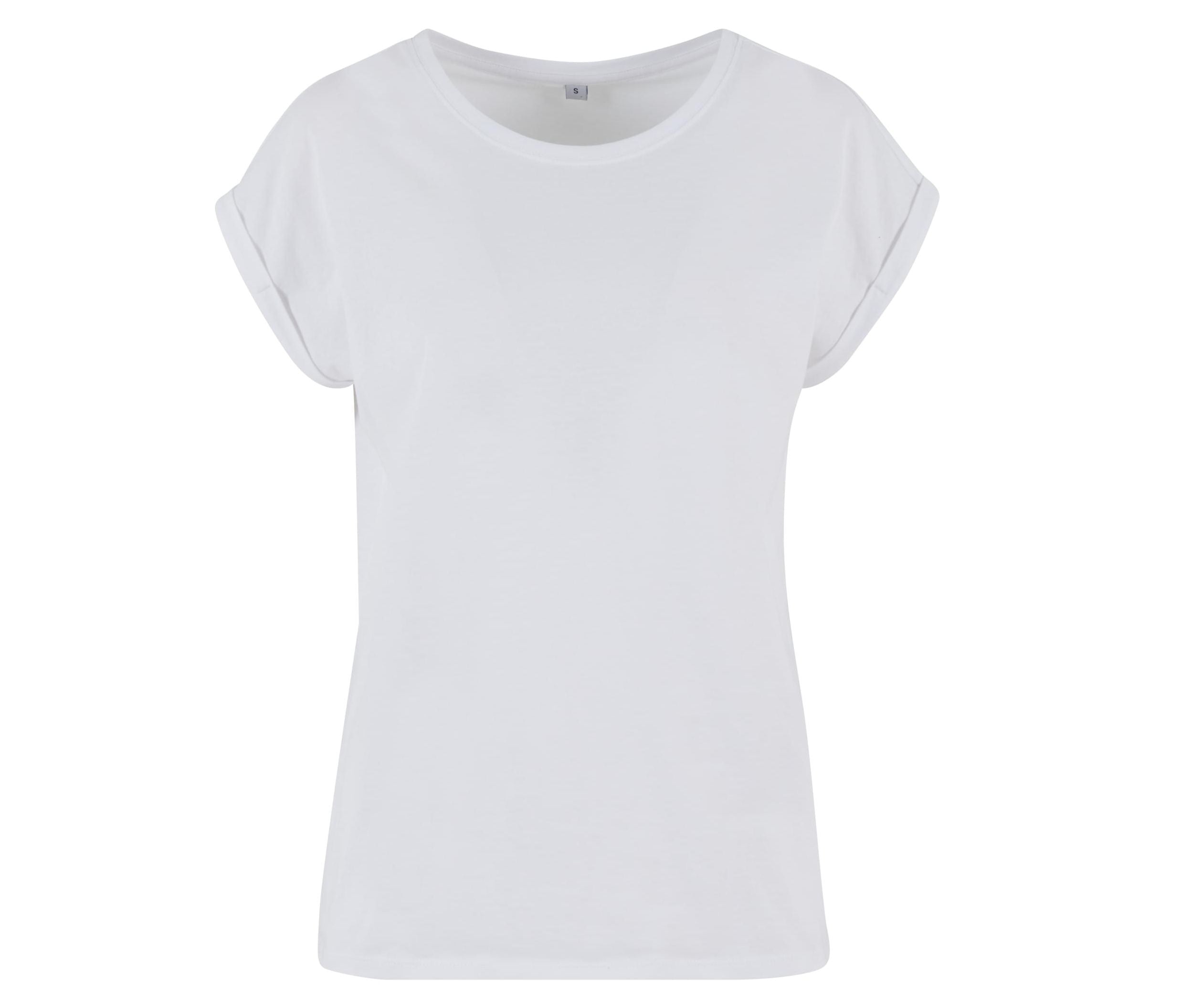 Ladies Regular Extended Shoulder Tee - White