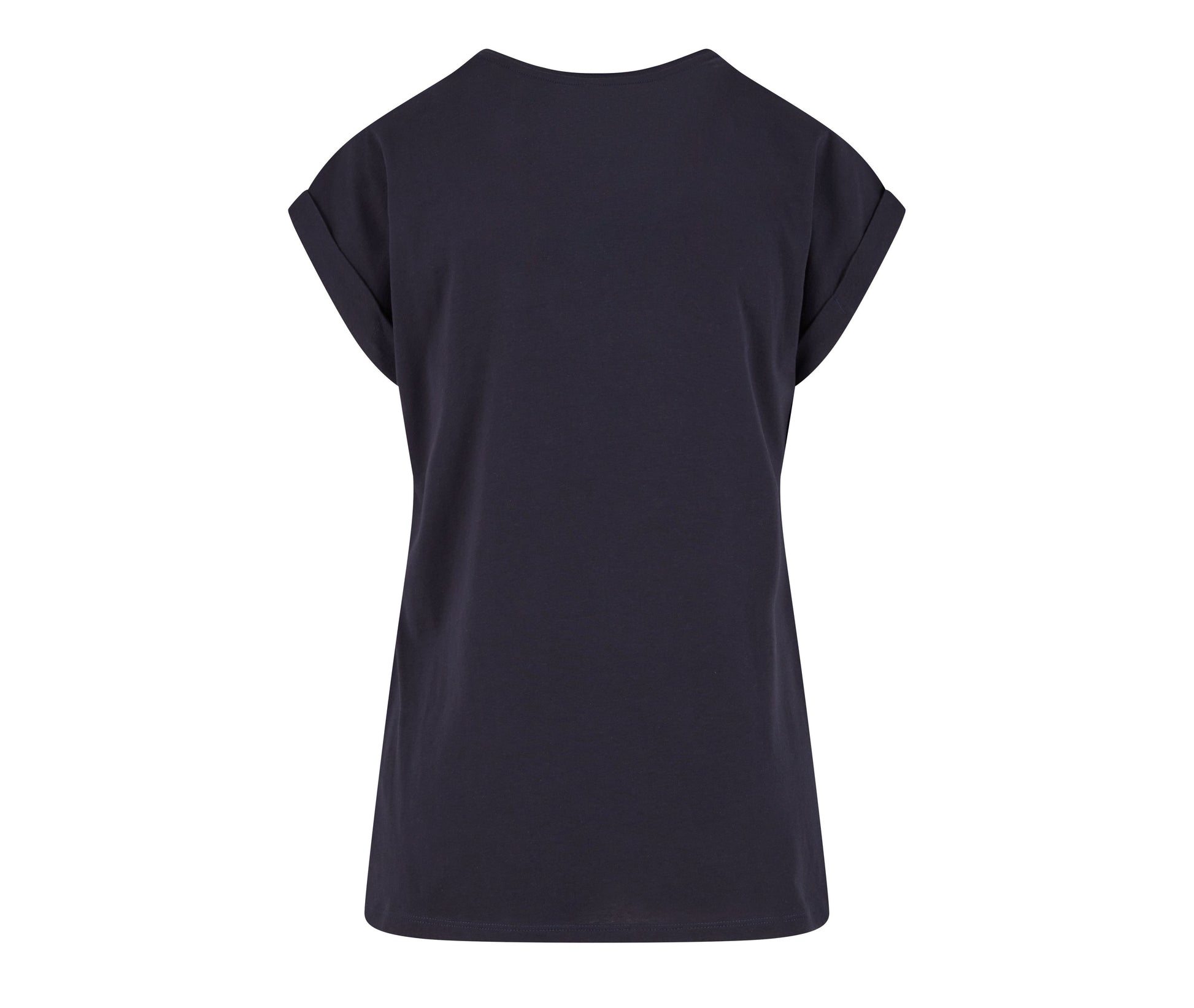 Ladies Regular Extended Shoulder Tee - Navy