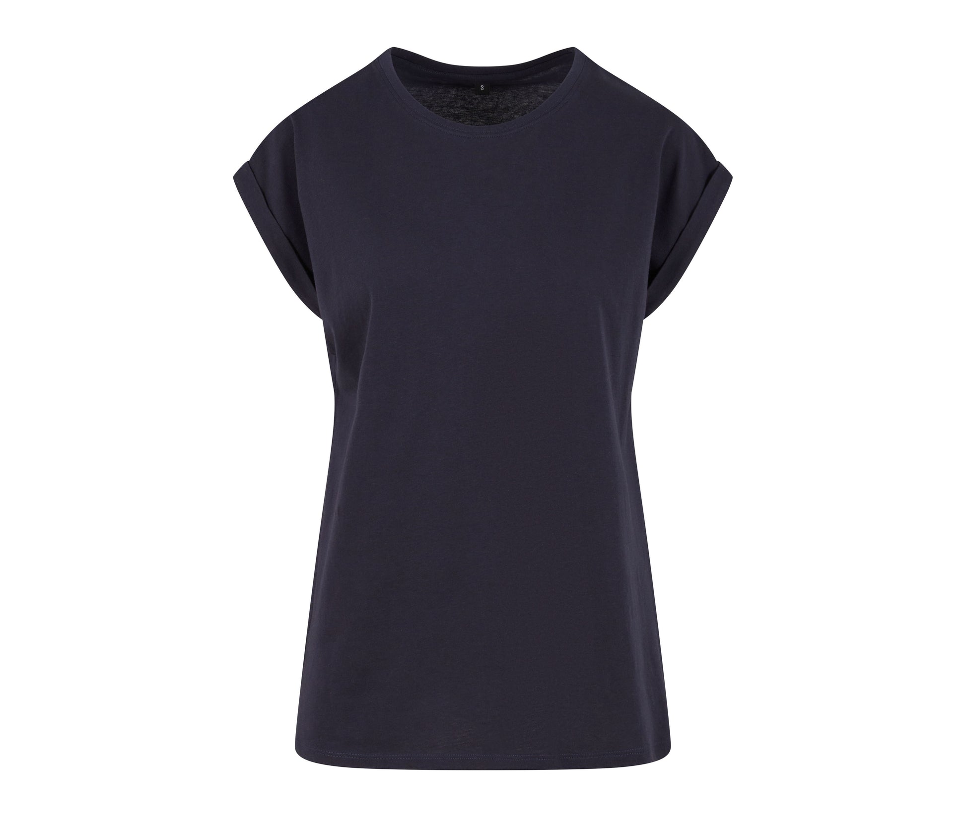 Ladies Regular Extended Shoulder Tee - Navy