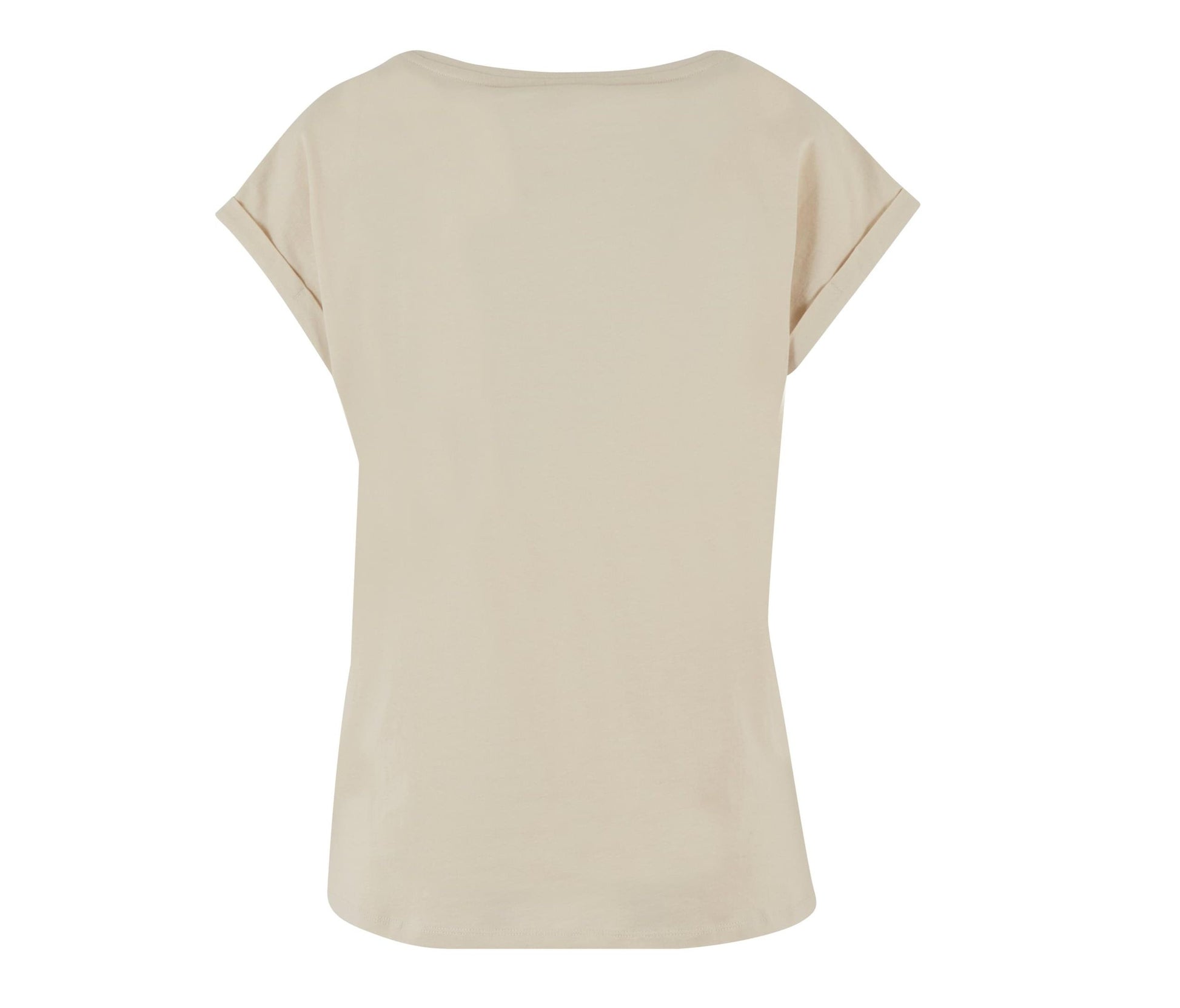 Ladies Regular Extended Shoulder Tee - Sand