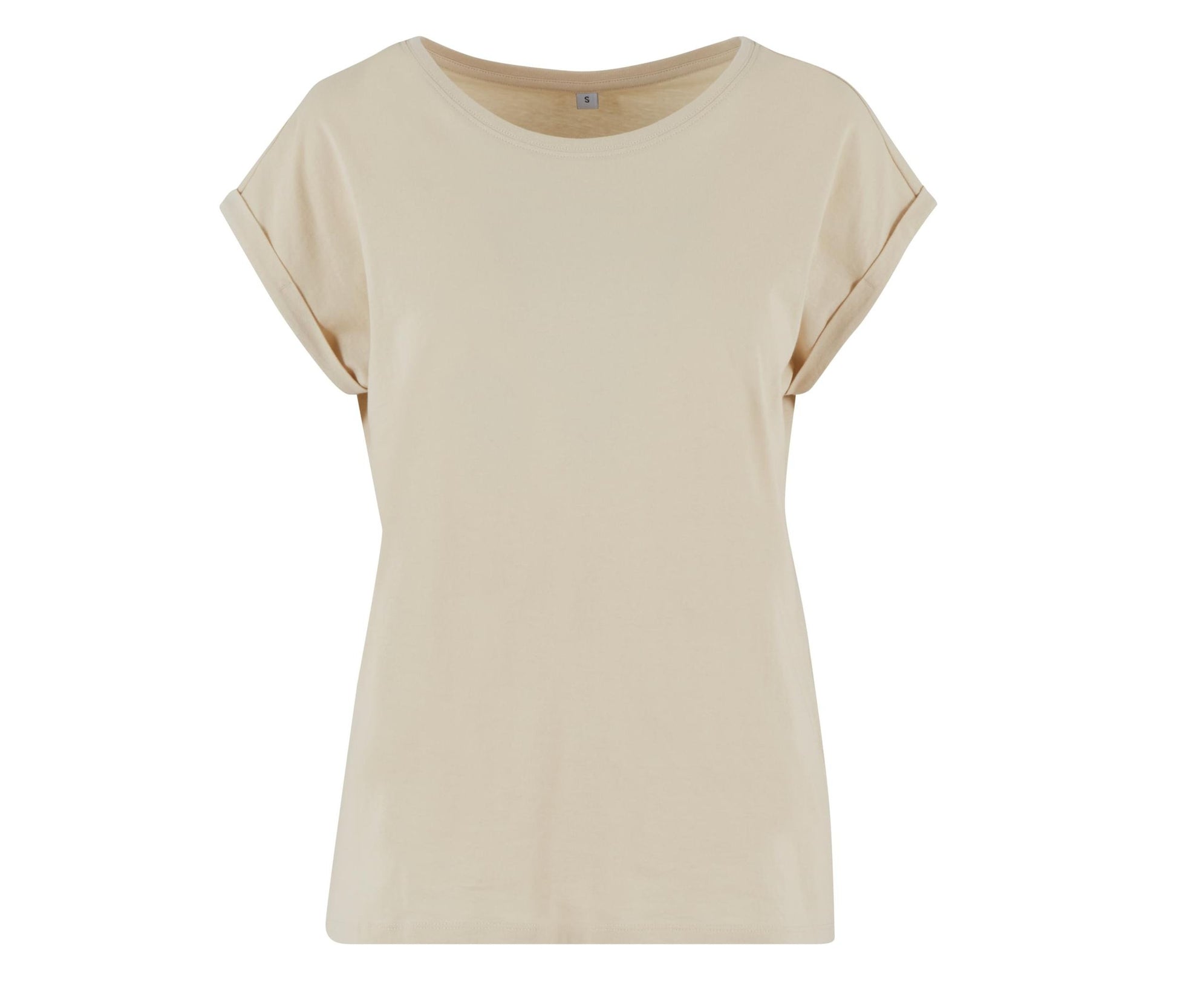 Ladies Regular Extended Shoulder Tee - Sand