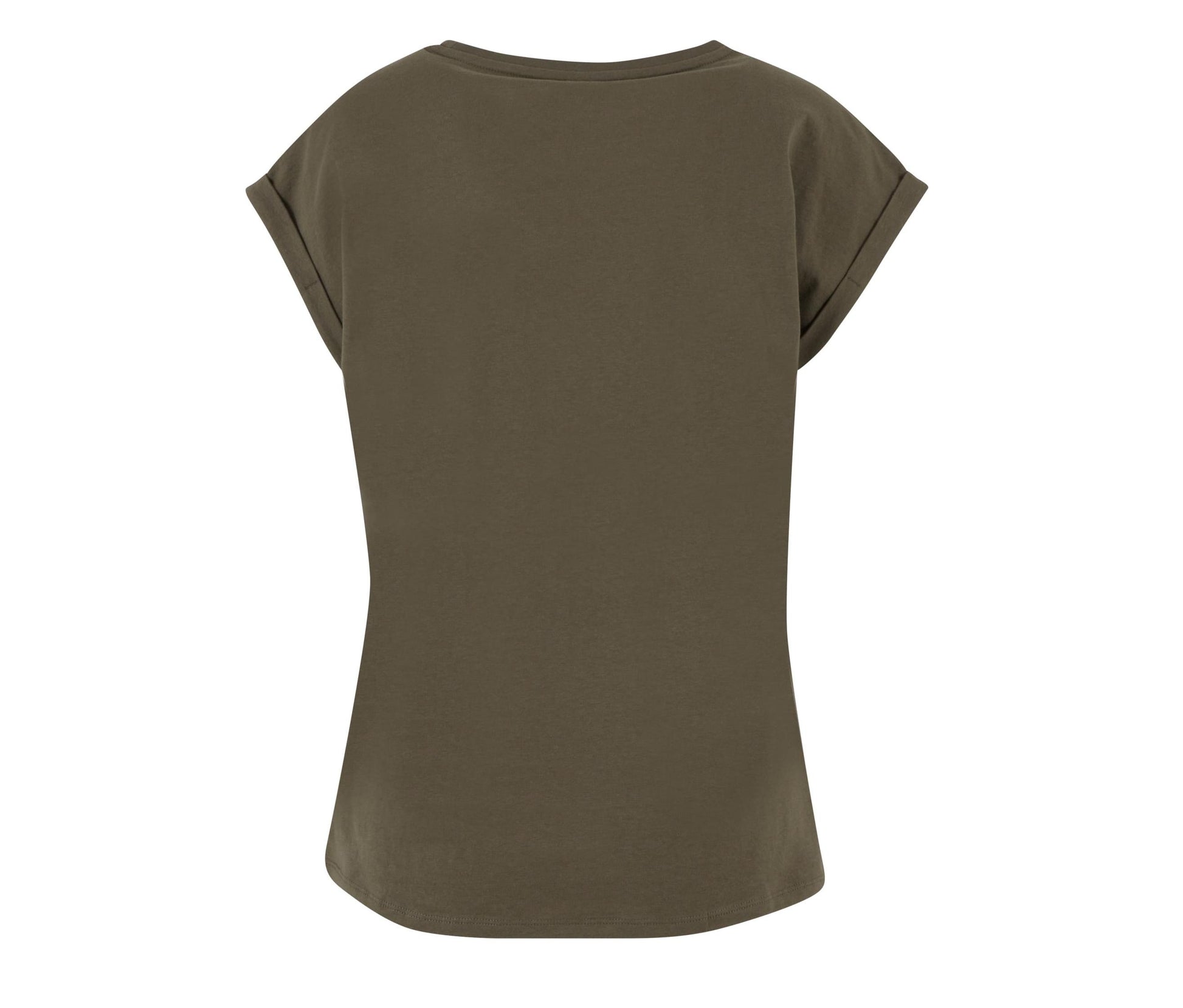 Ladies Regular Extended Shoulder Tee - Olive