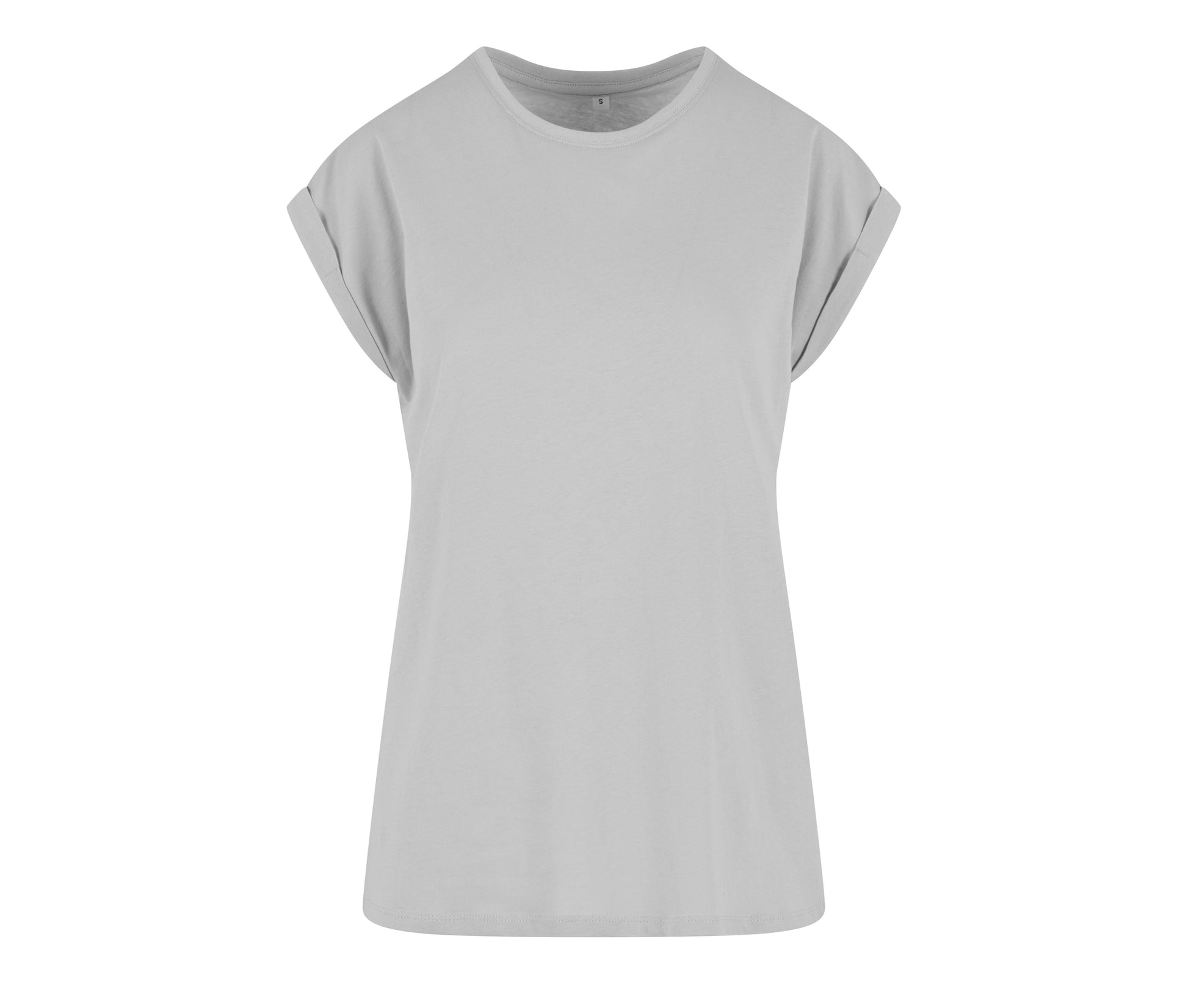 Ladies Regular Extended Shoulder Tee - Light Asphalt