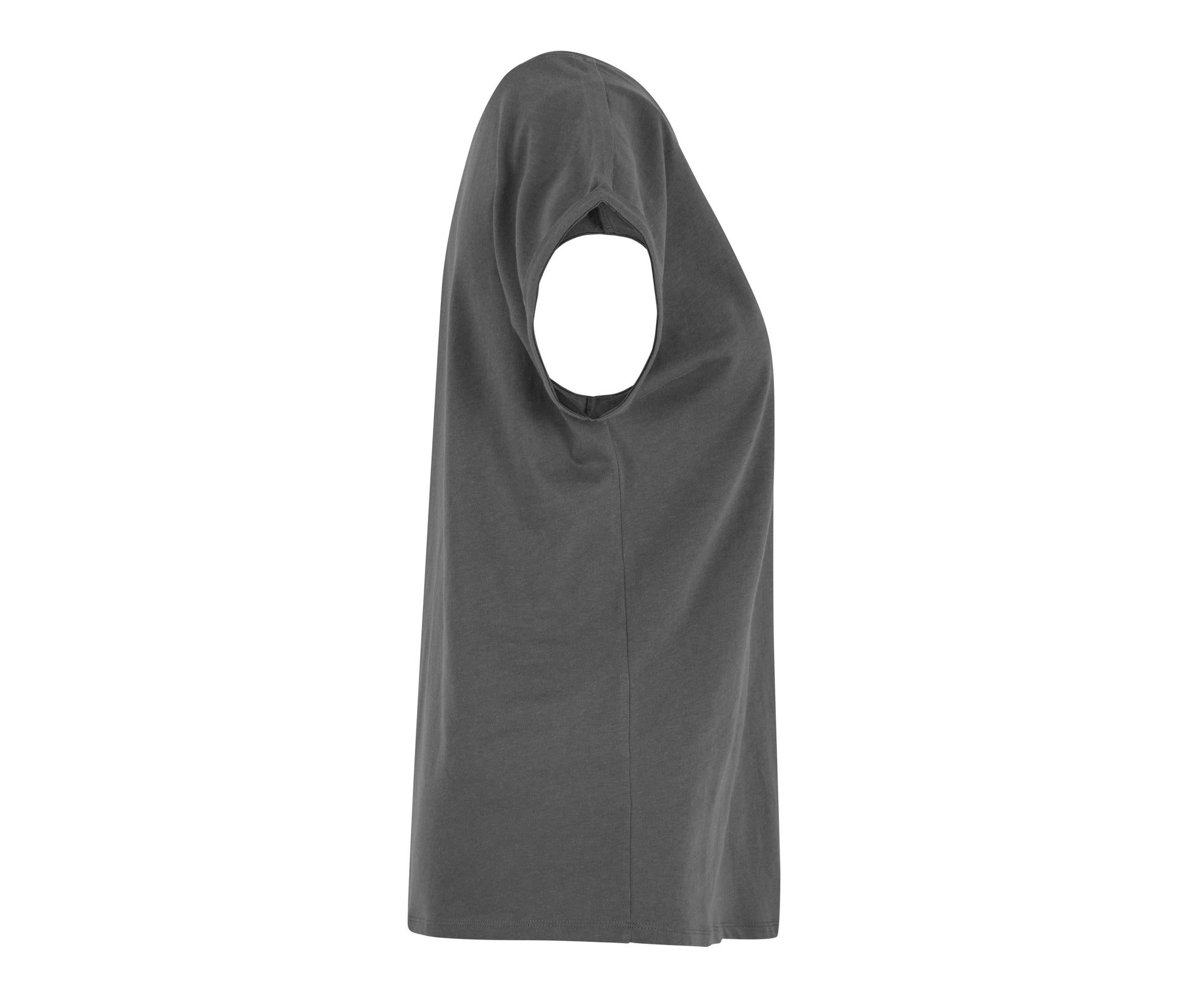 Ladies Regular Extended Shoulder Tee - Magnet