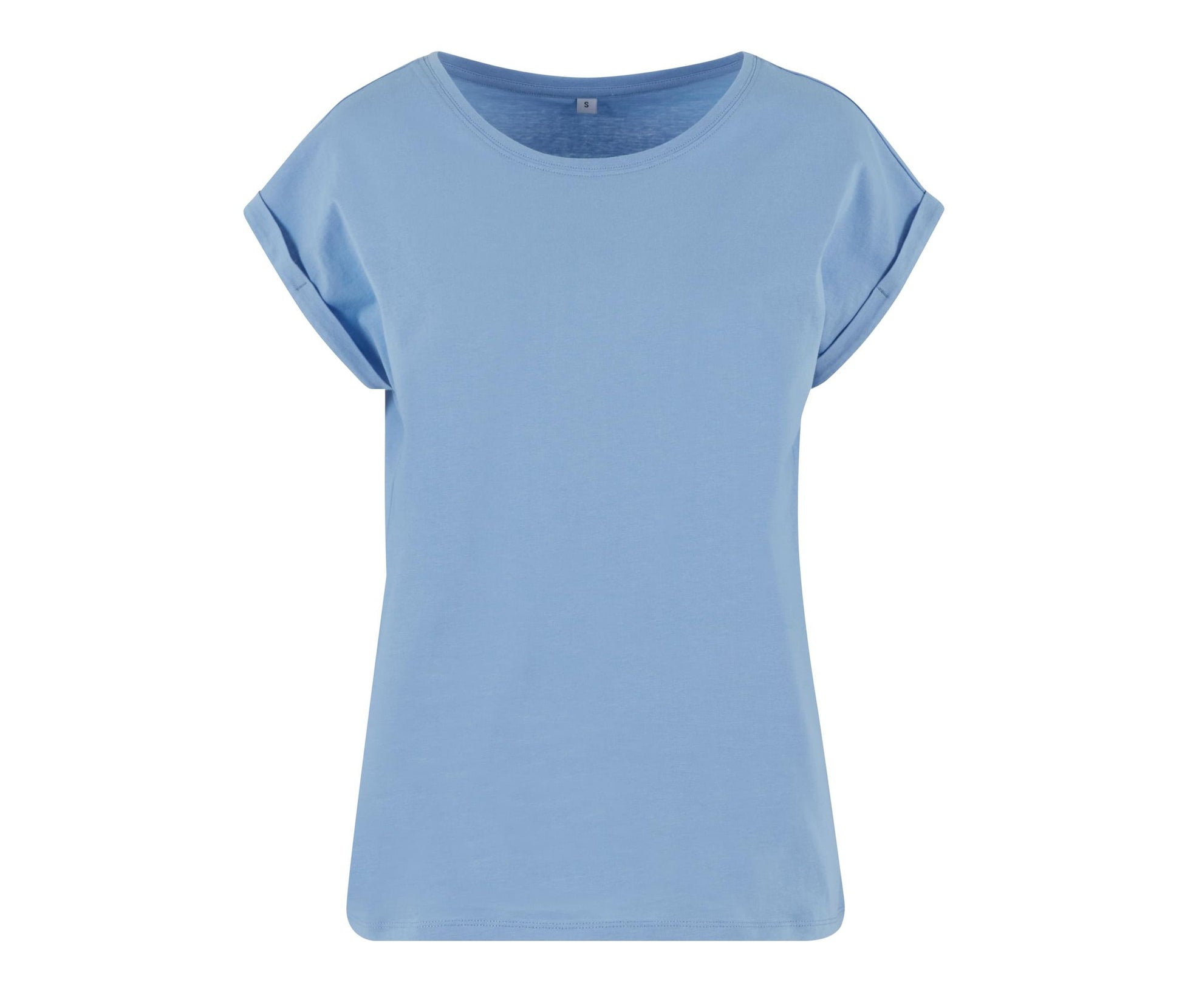 Ladies Regular Extended Shoulder Tee - Powder Blue