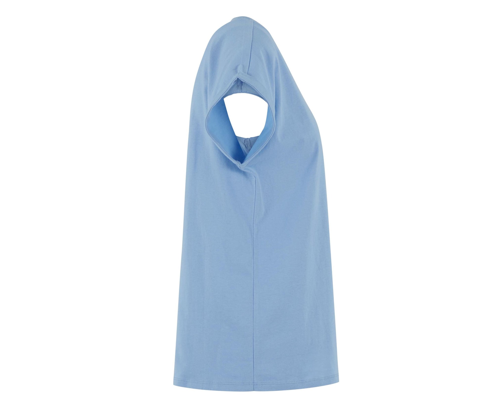 Ladies Regular Extended Shoulder Tee - Powder Blue