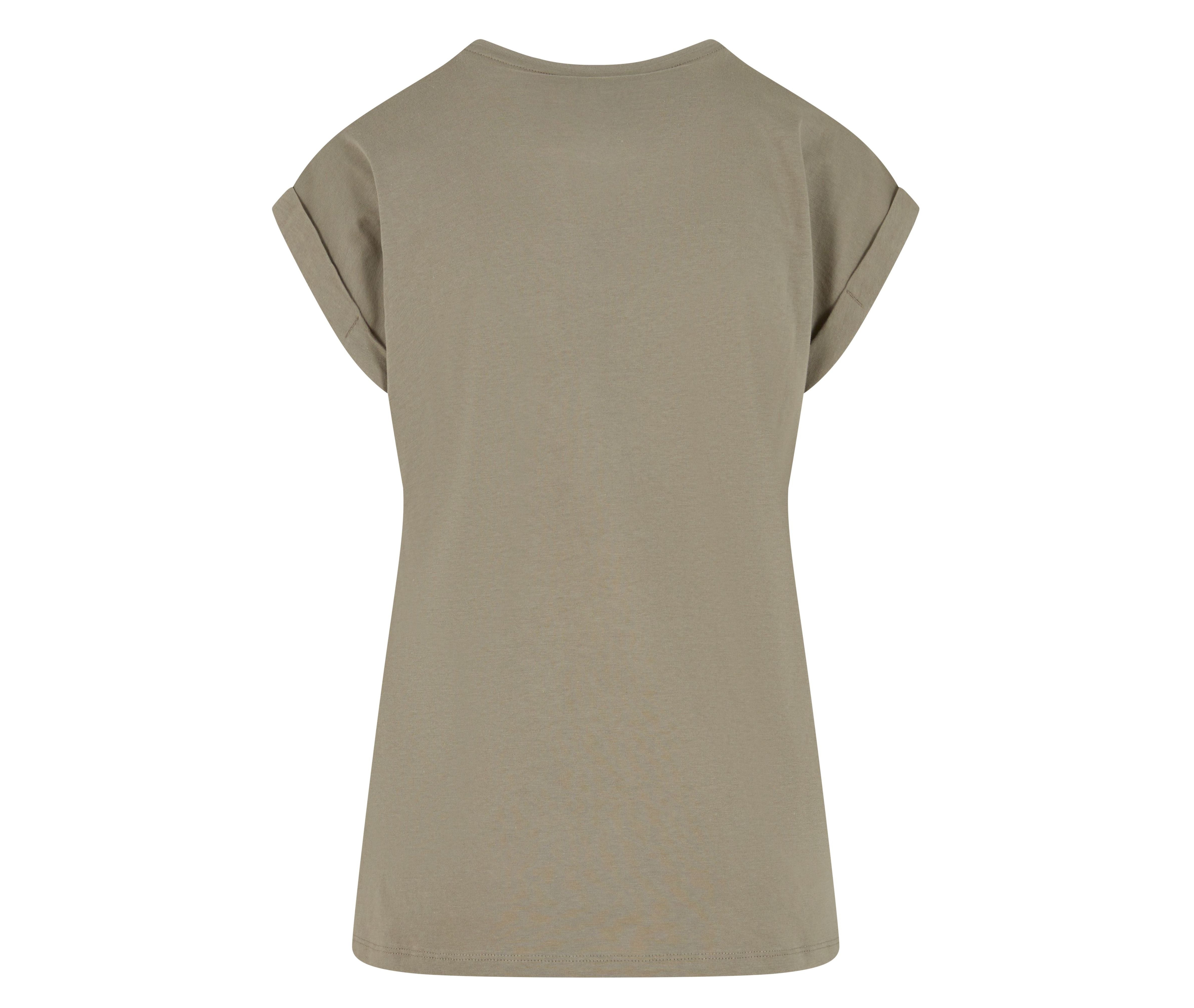 Ladies Regular Extended Shoulder Tee - Pale Olive