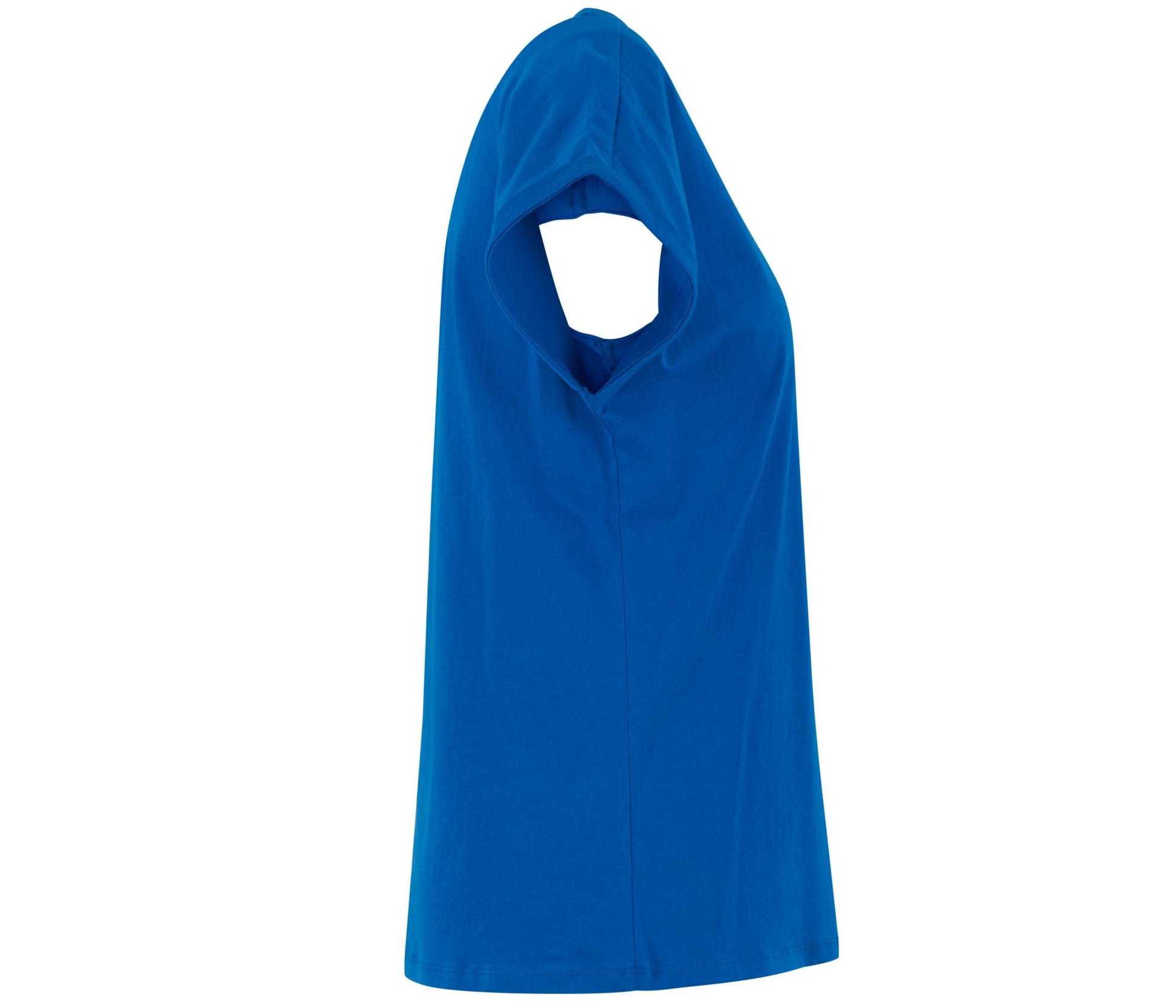 Ladies Regular Extended Shoulder Tee - Cobalt Blue