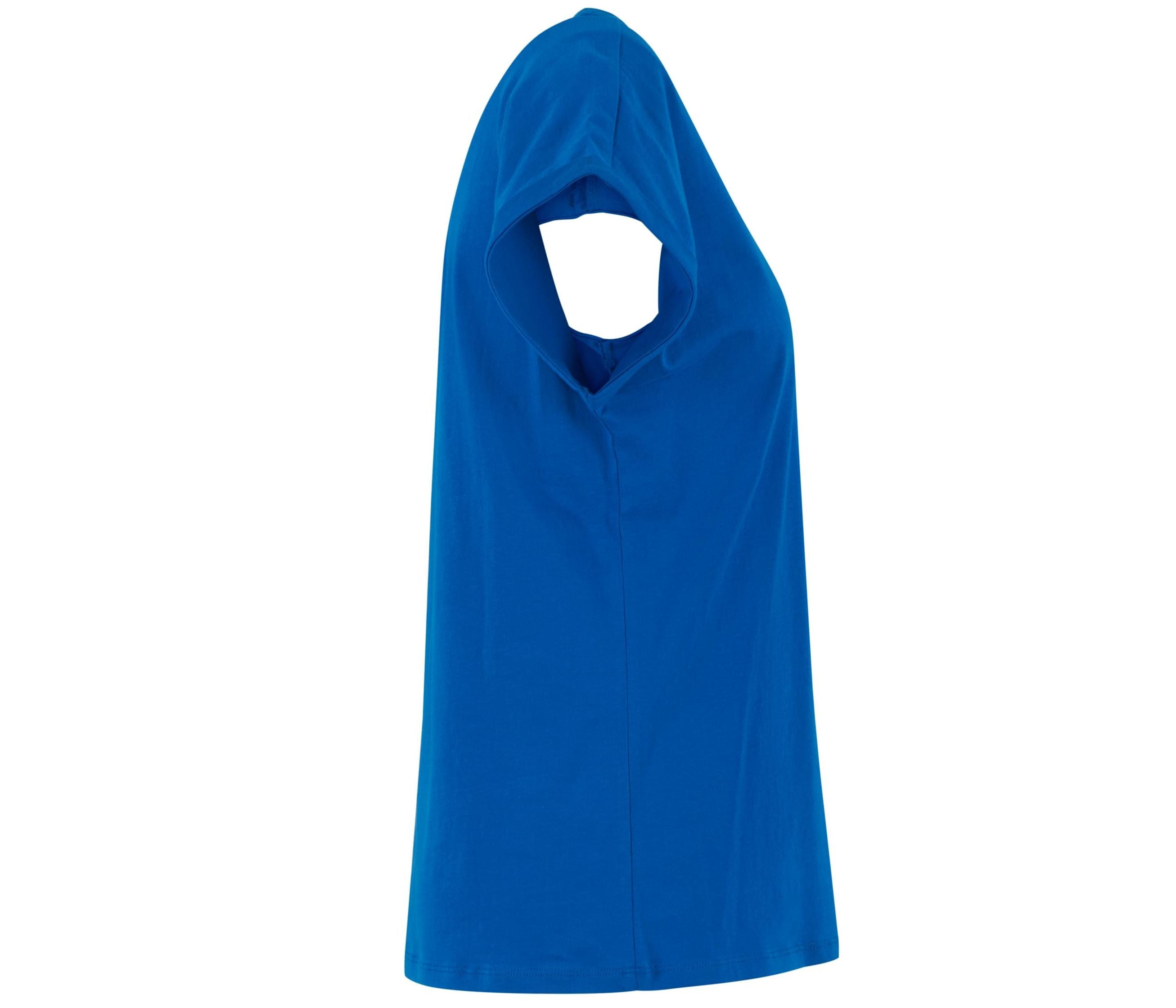 Ladies Regular Extended Shoulder Tee - Cobalt Blue
