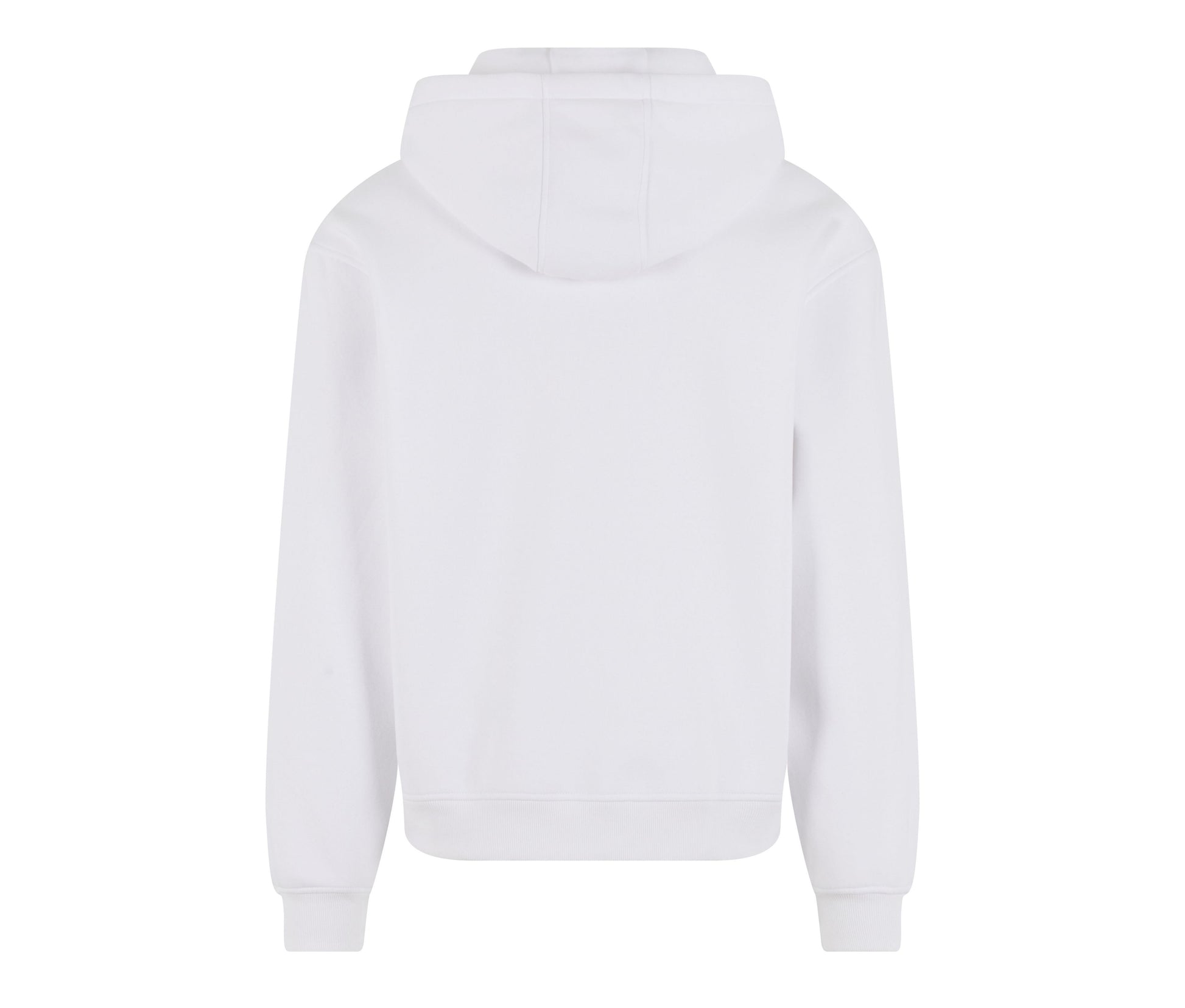 Sweat à Capuche Zippé Ample - White