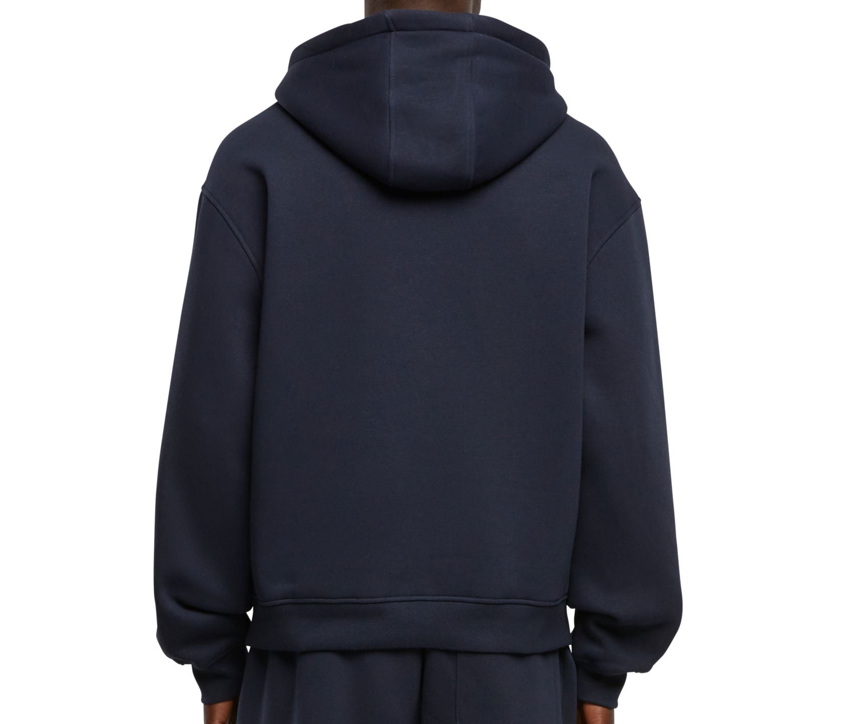 Sweat à Capuche Zippé Ample - Navy