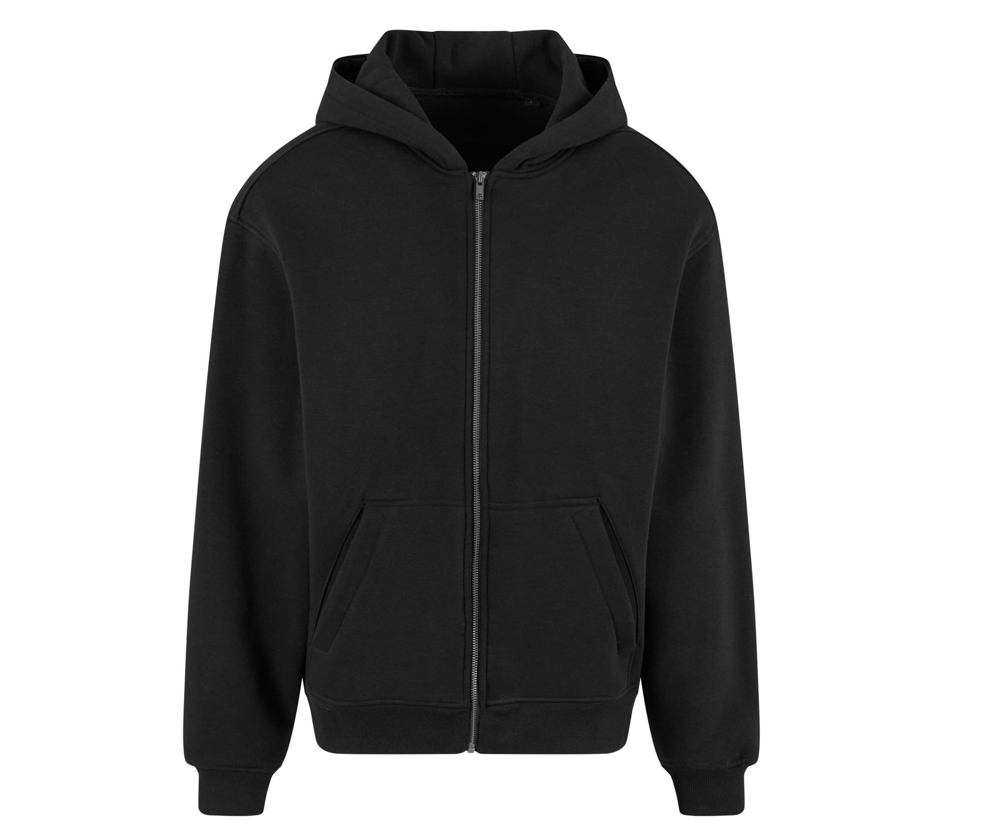 Sweat à Capuche Zippé Ample - Black